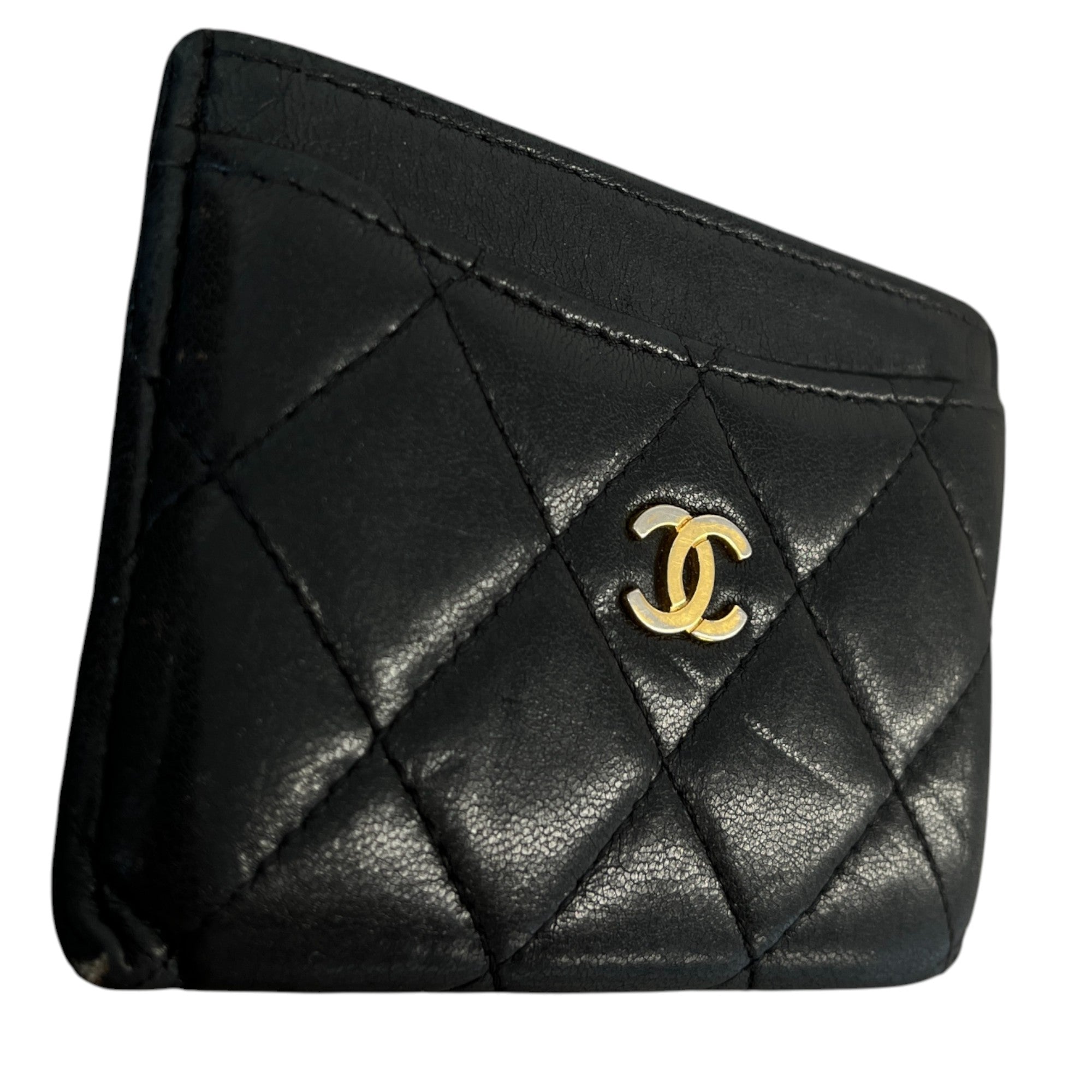 Women's Cc Classic Quilted Card Holder Black