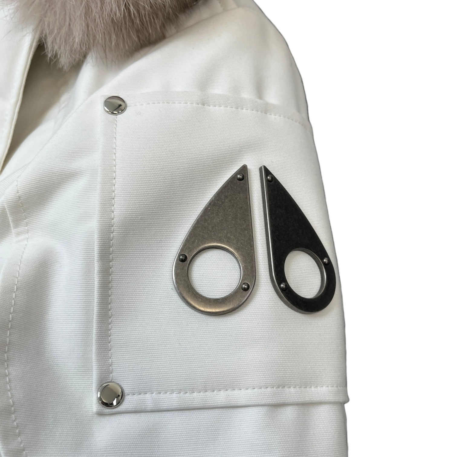 Men's Stirling Parka Down Jacket White Size M