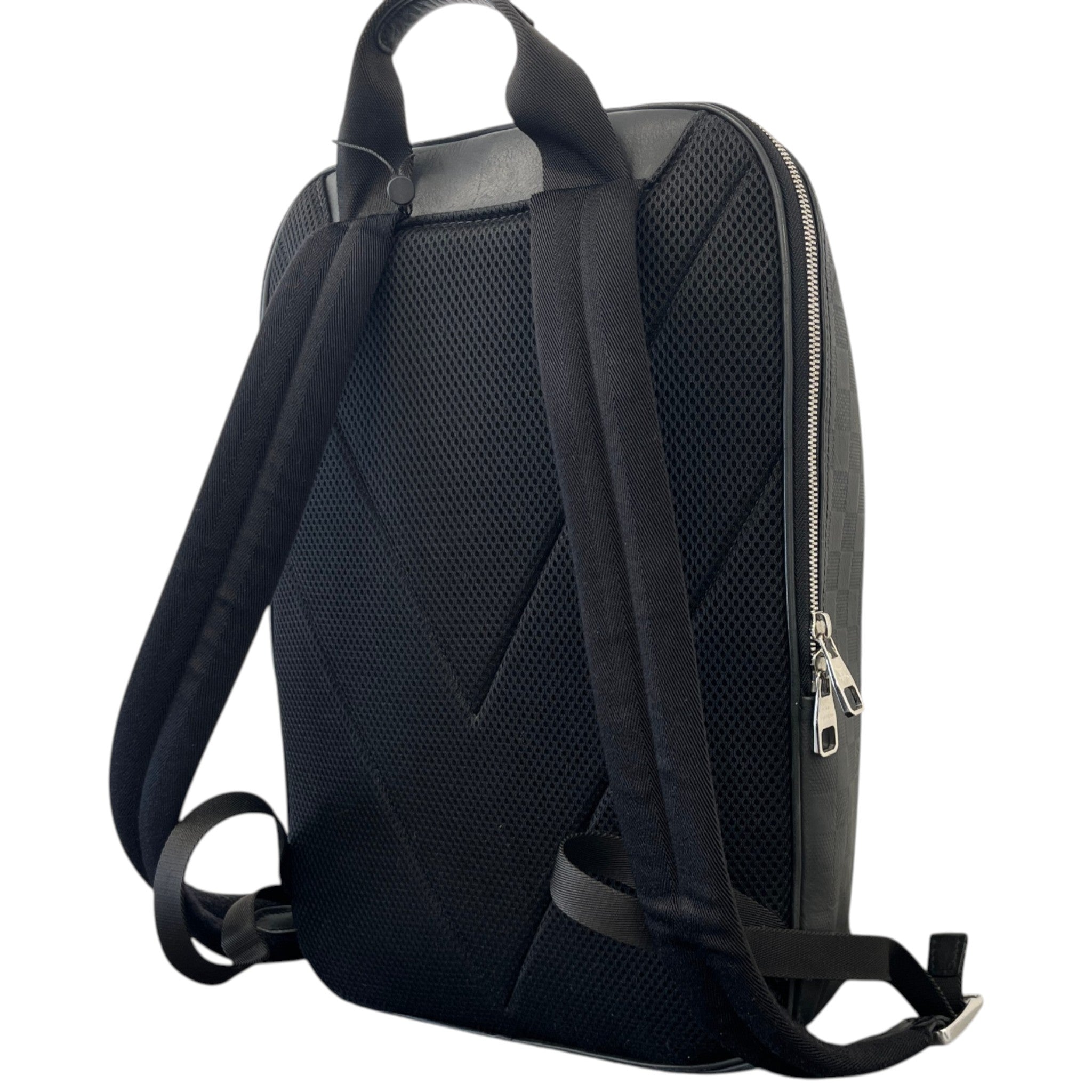 Men's Damier Infiniti Leather Michael Backpack Black