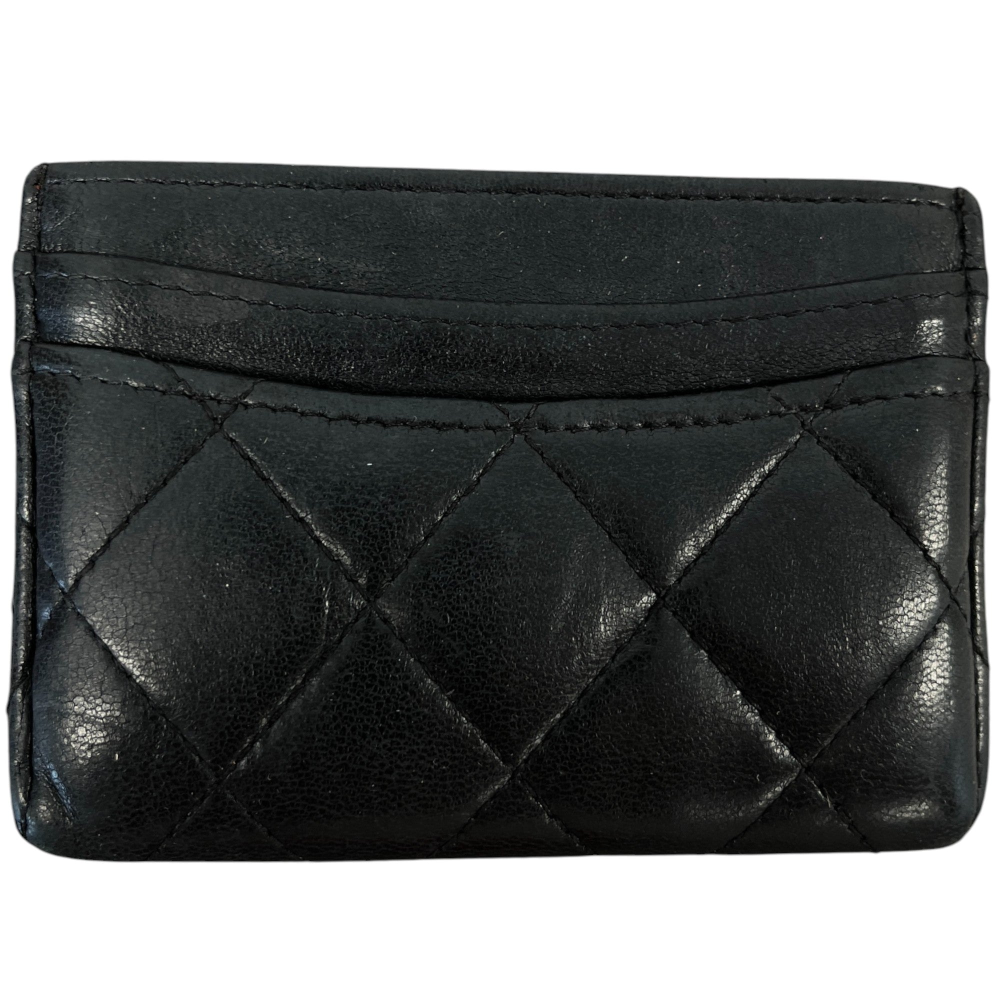 Women's Cc Classic Quilted Card Holder Black