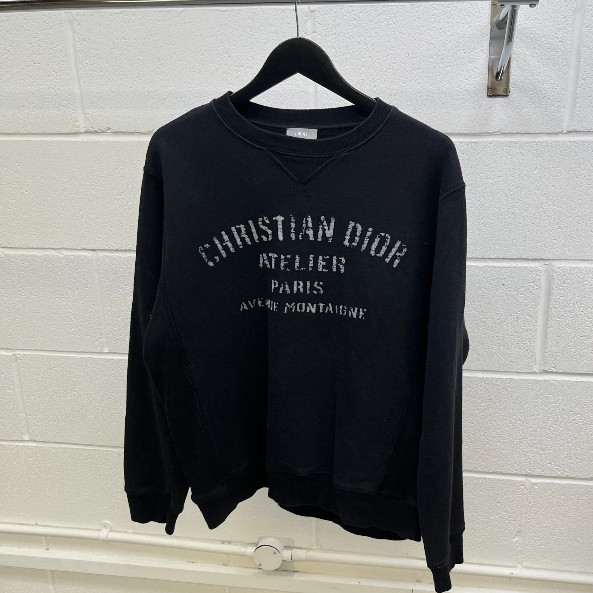 Men's Atelier Logo Jumper Black Size L