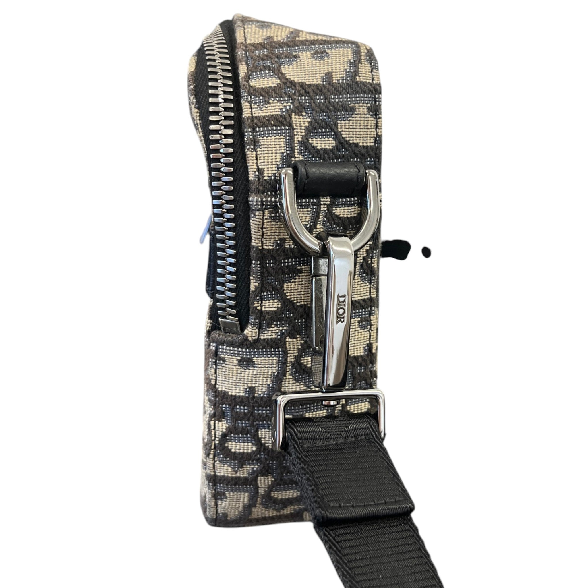 Men's Oblique Safari Messenger Bag Beige