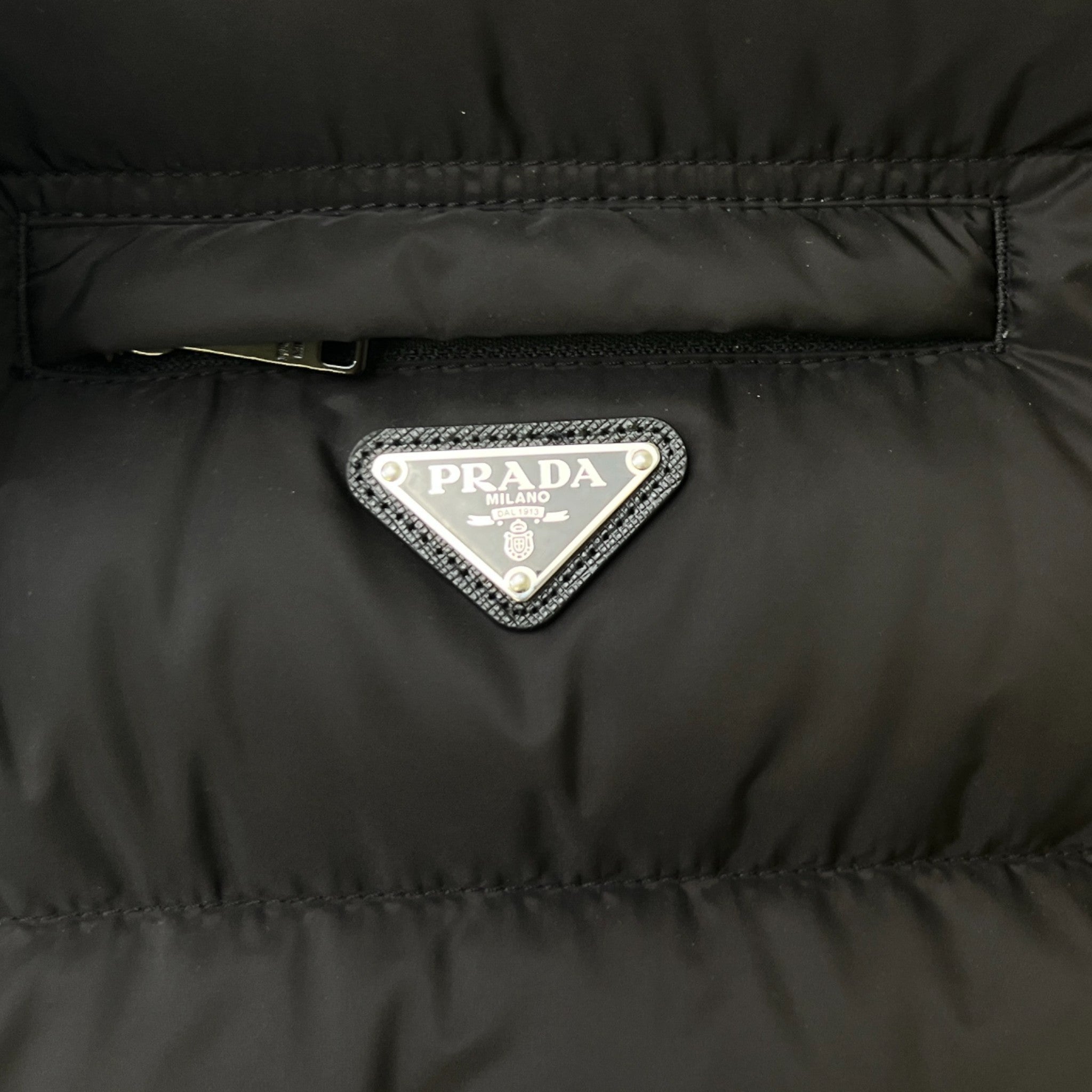 Men's Plaque Logo Gilet Black Size IT 54 / XXL