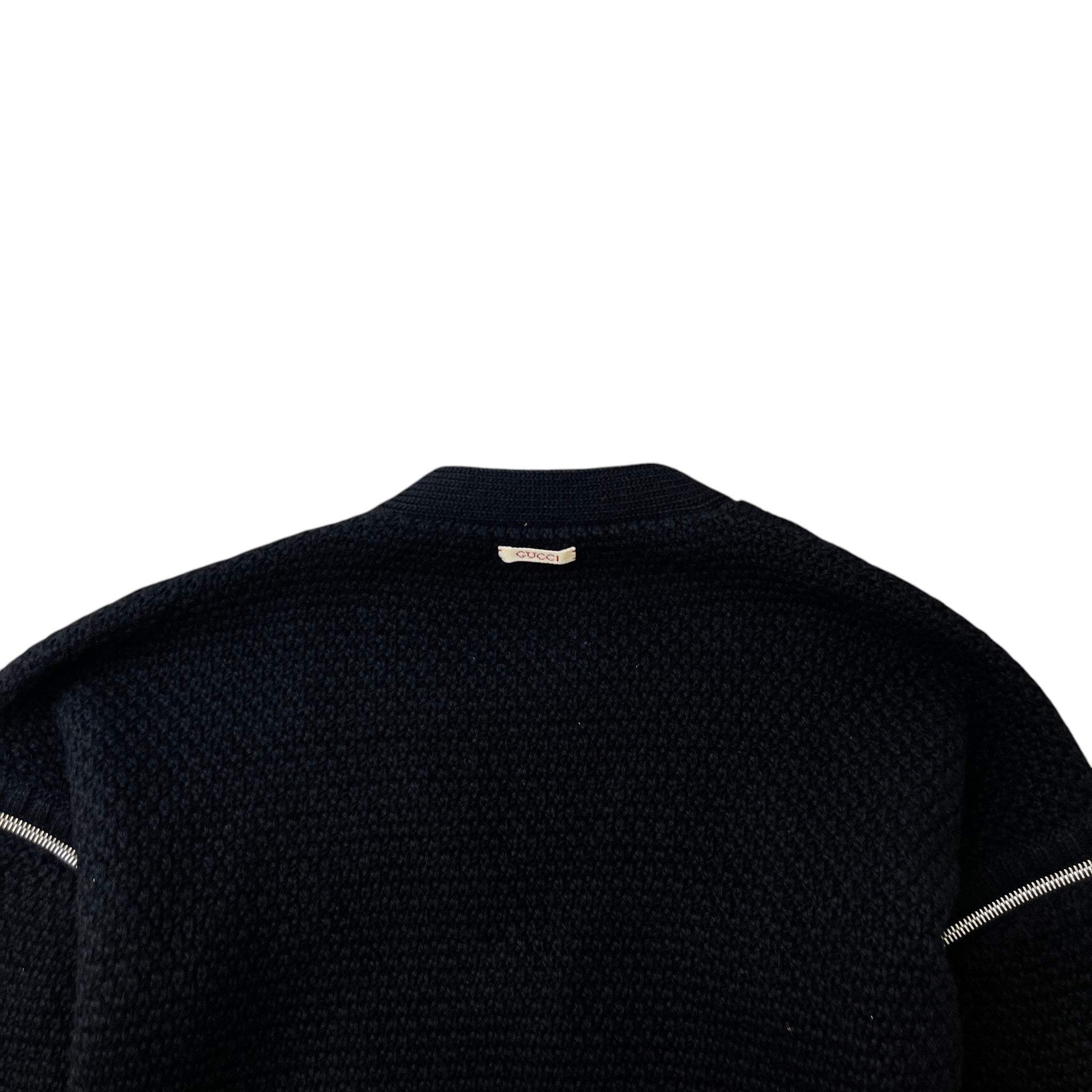 Men's Detachable-Sleeve Cable-Knit Cardigan Black Size M