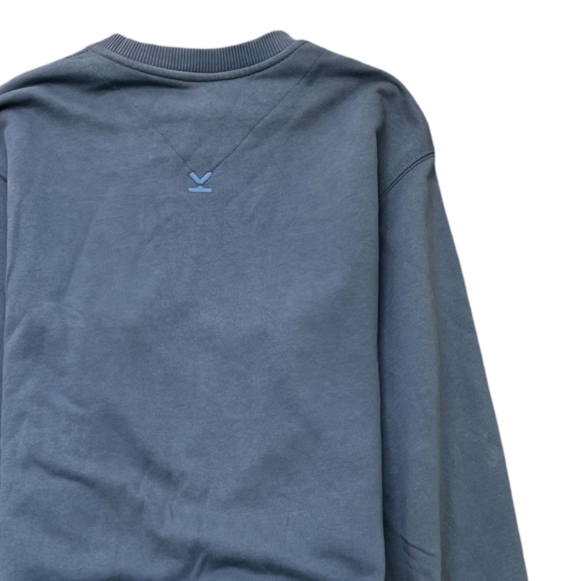 Men's Logo Print Sweatshirt Blue Size XS