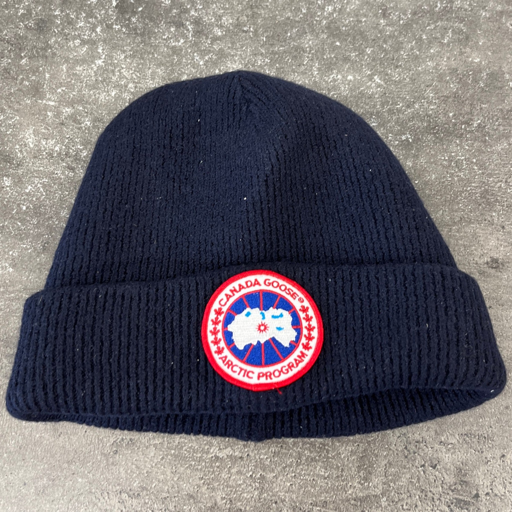 Men's Artic Disc Beanie Hat Navy
