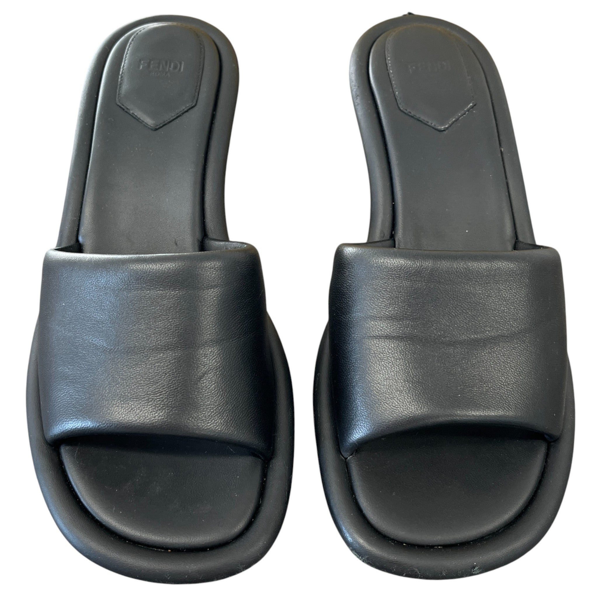 Women's Slide Nappa Nero Mules Black Size EU 39 / UK 6