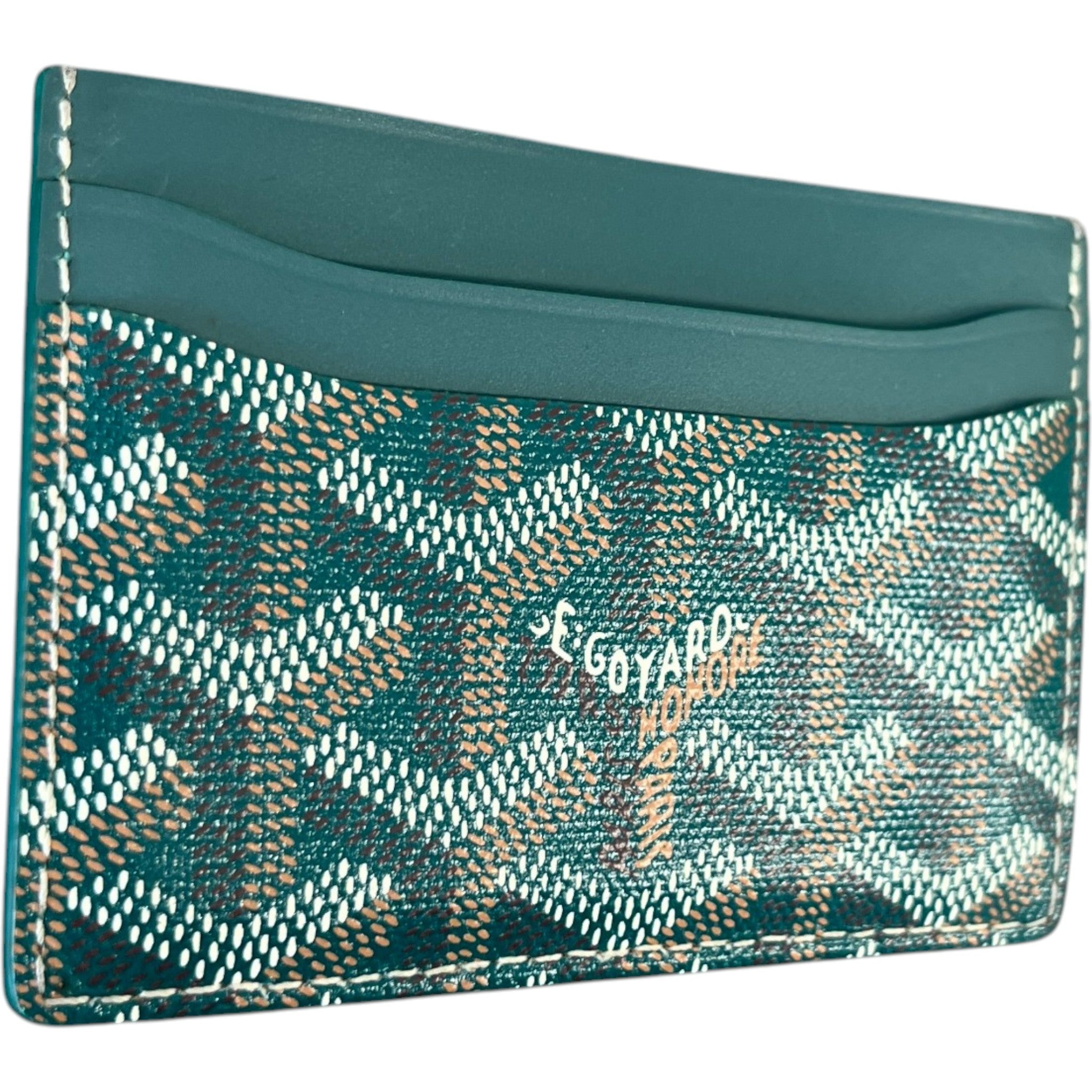 Men's Saint Sulpice Card Holder Green