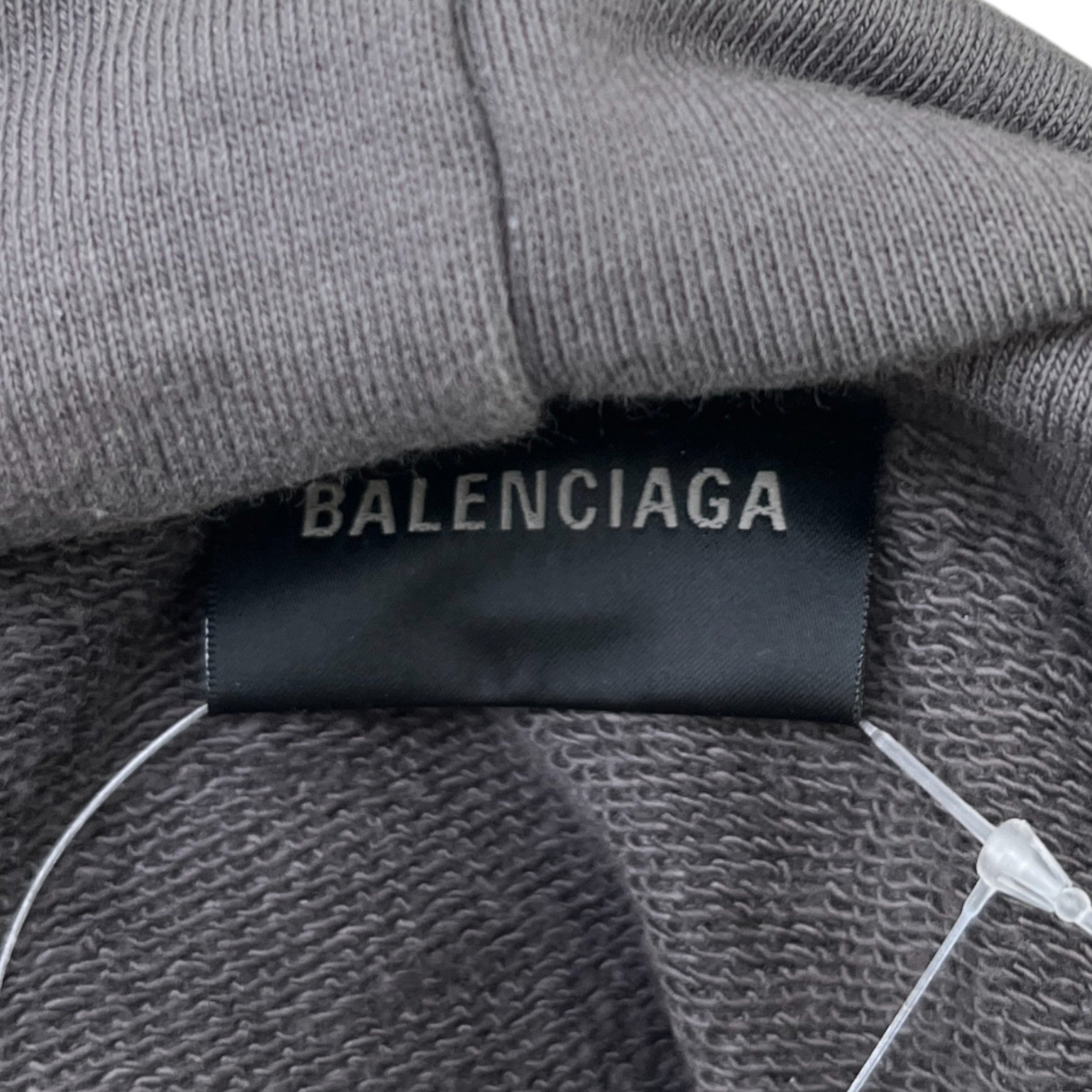 Men's Political Logo Hoodie Grey Size S