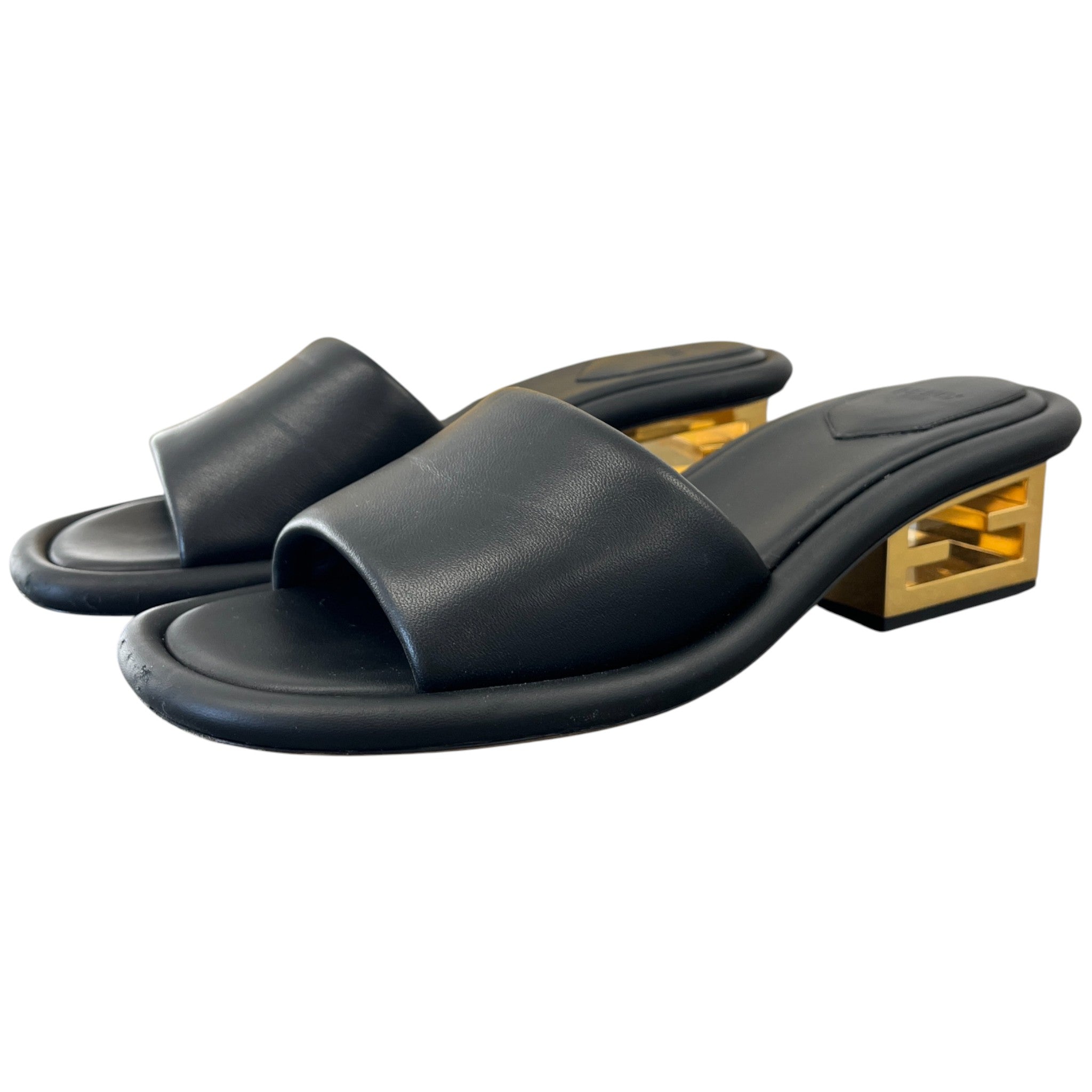 Women's Slide Nappa Nero Mules Black Size EU 39 / UK 6