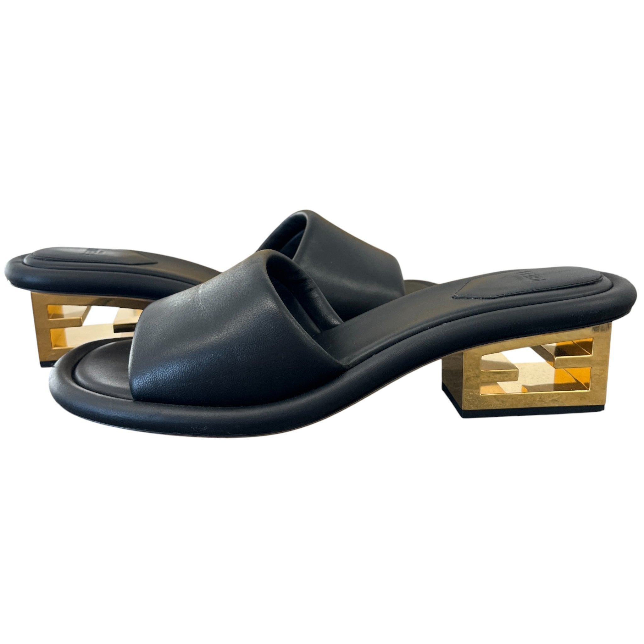 Women's Slide Nappa Nero Mules Black Size EU 39 / UK 6