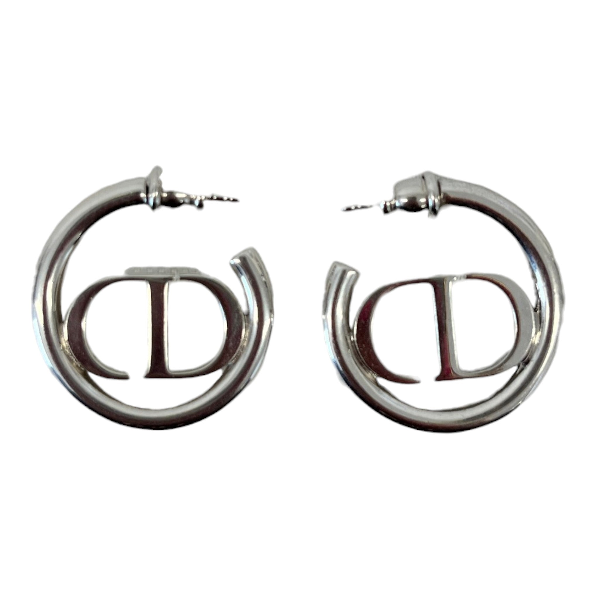 Women's Cd Logo Earrings Silver