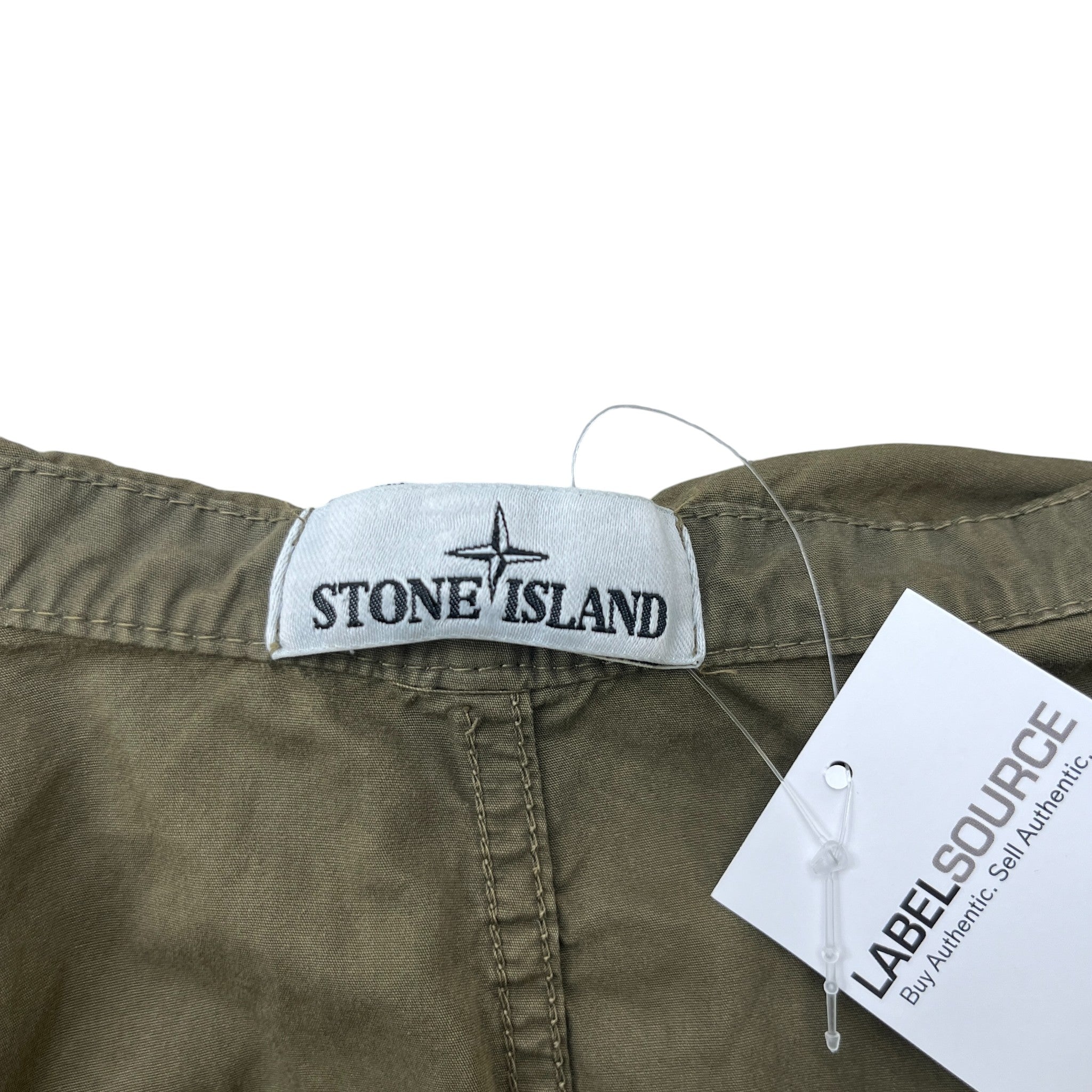 Men's Applique Logo OverShirt Khaki Size M