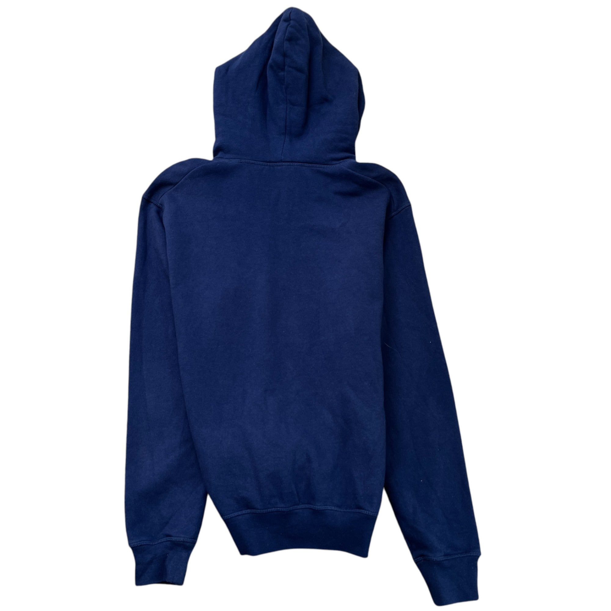 Men's Logo Print Hoodie Blue Size S