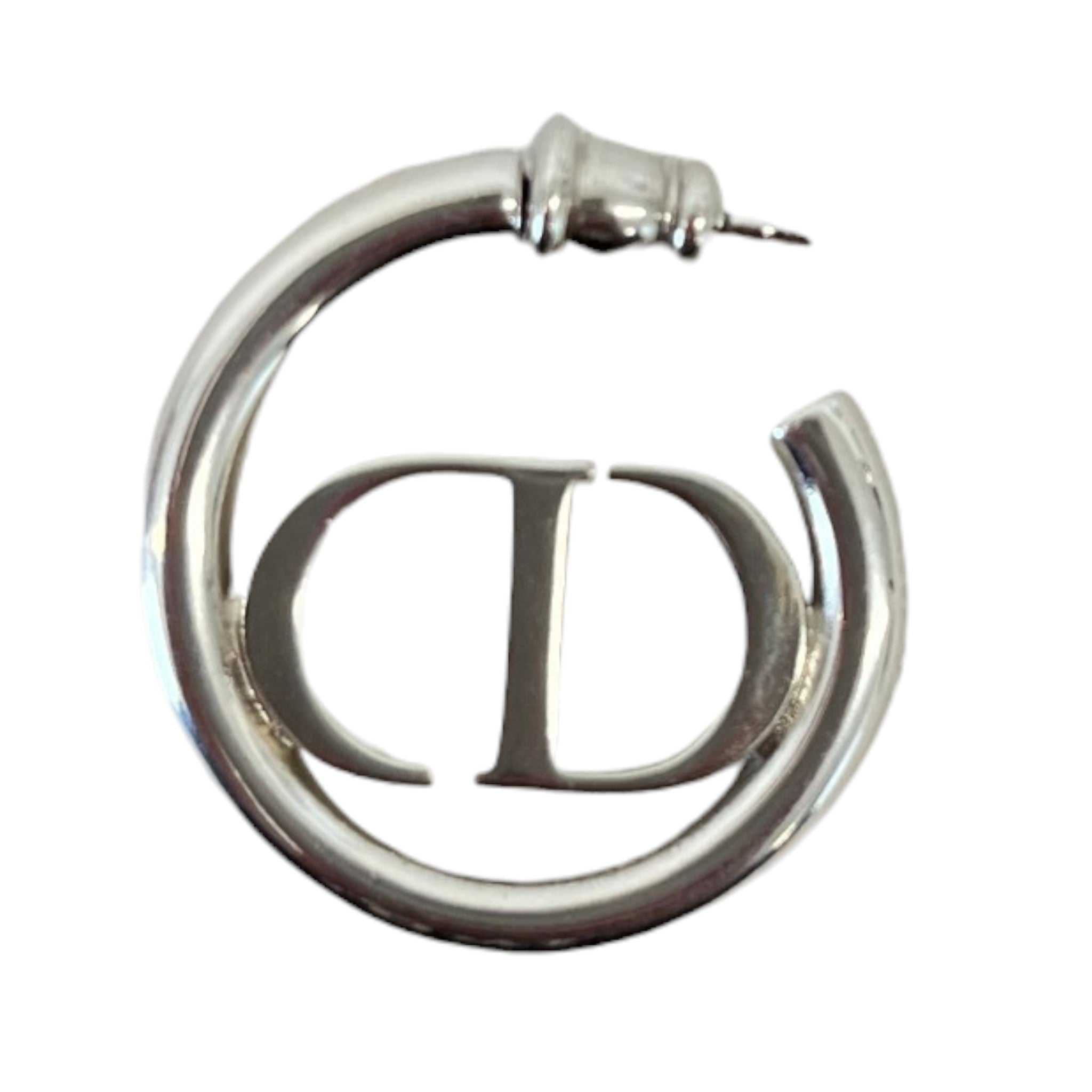 Women's Cd Logo Earrings Silver