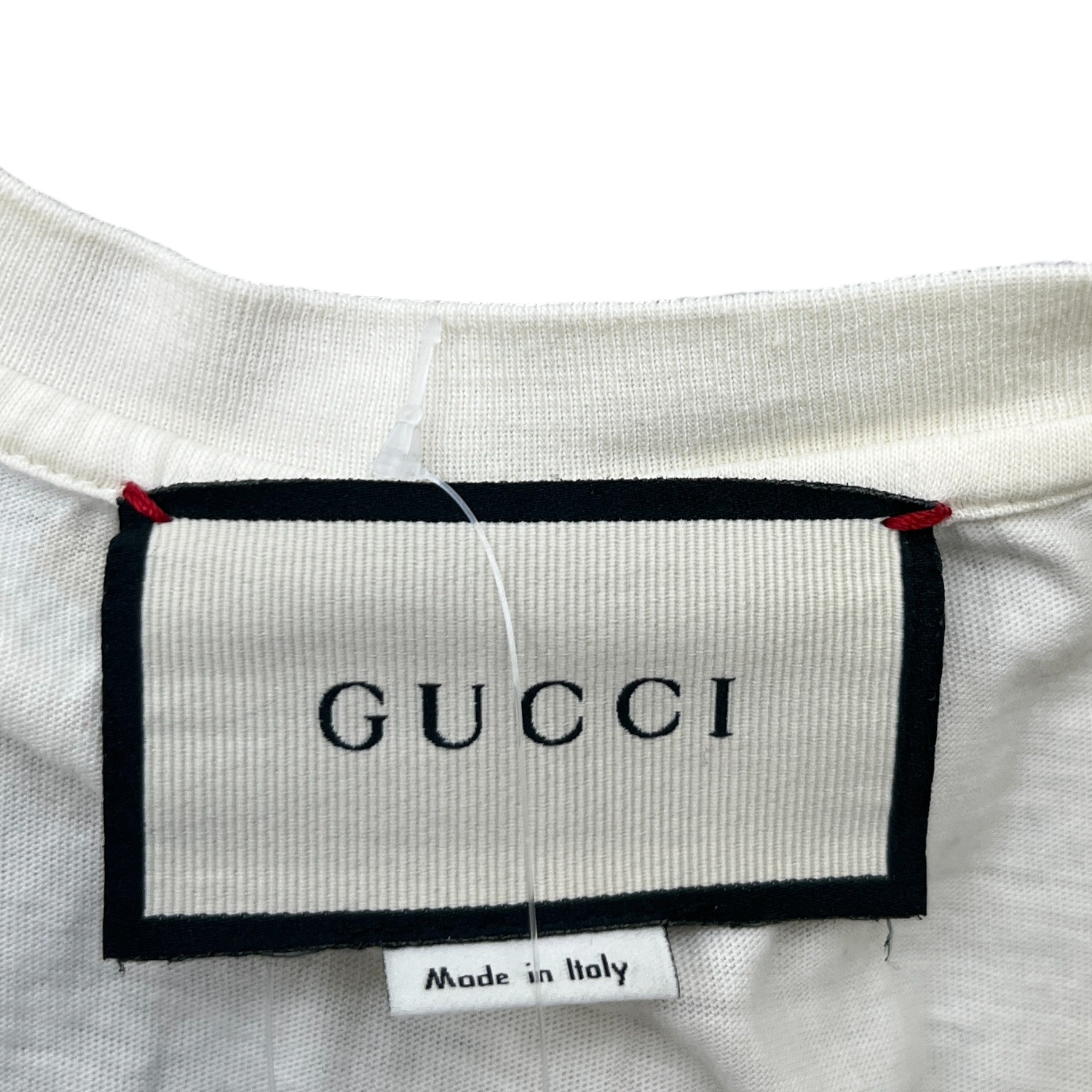 Men's Gg Logo Print T-Shirt Cream Size XS