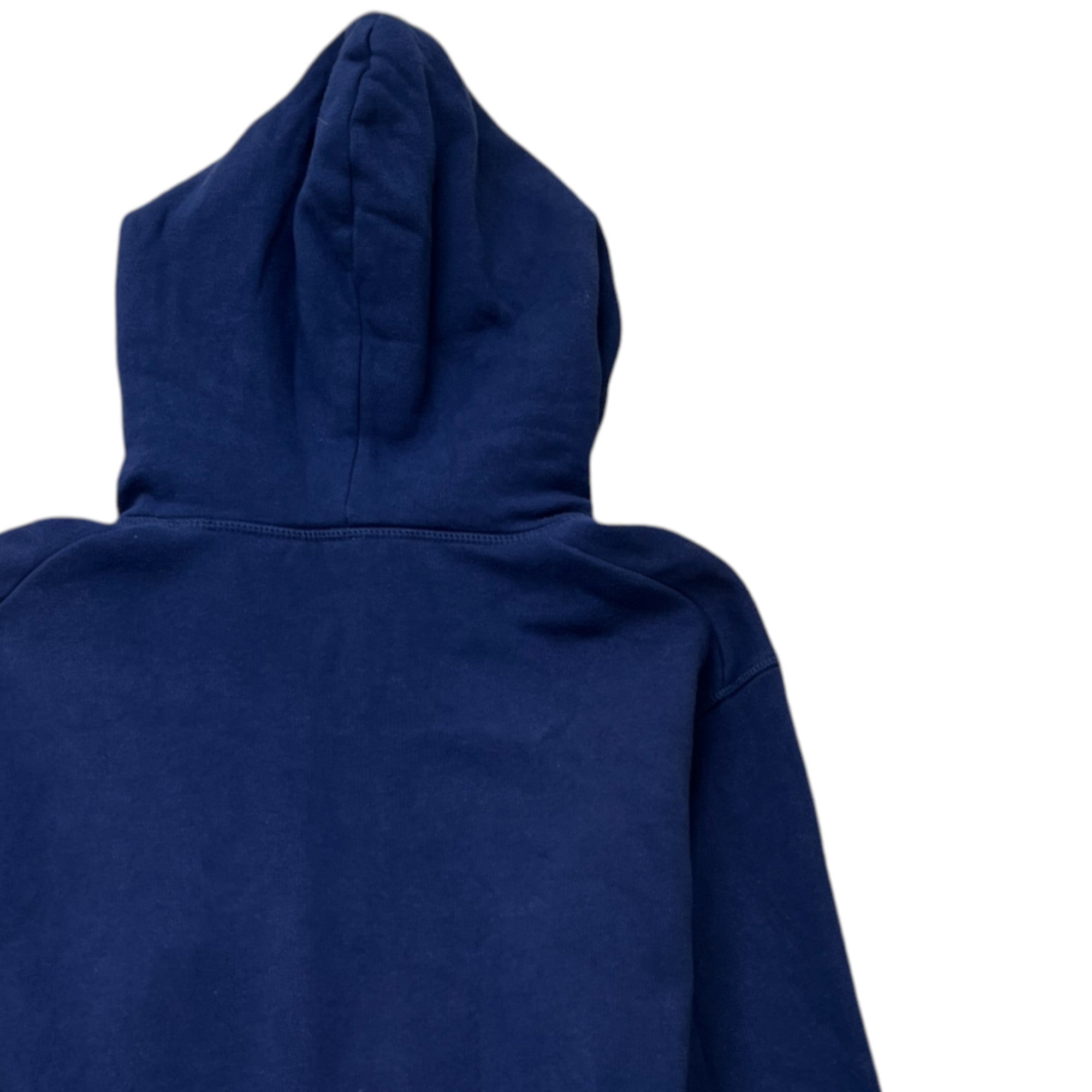 Men's Logo Print Hoodie Blue Size S