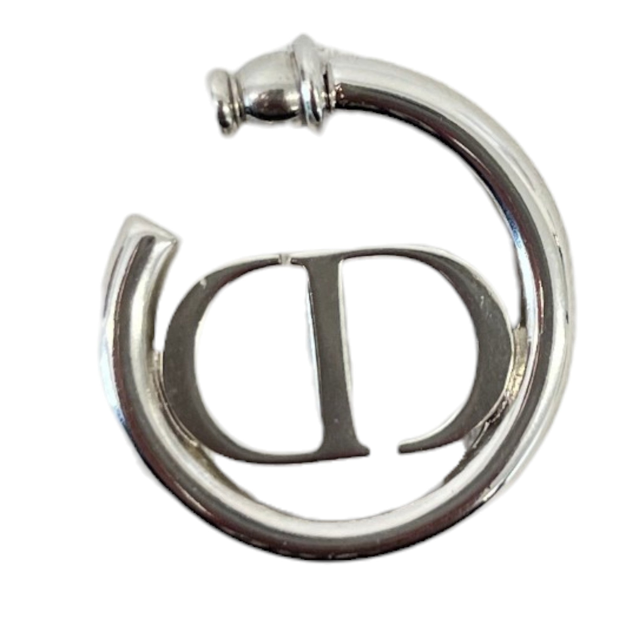 Women's Cd Logo Earrings Silver