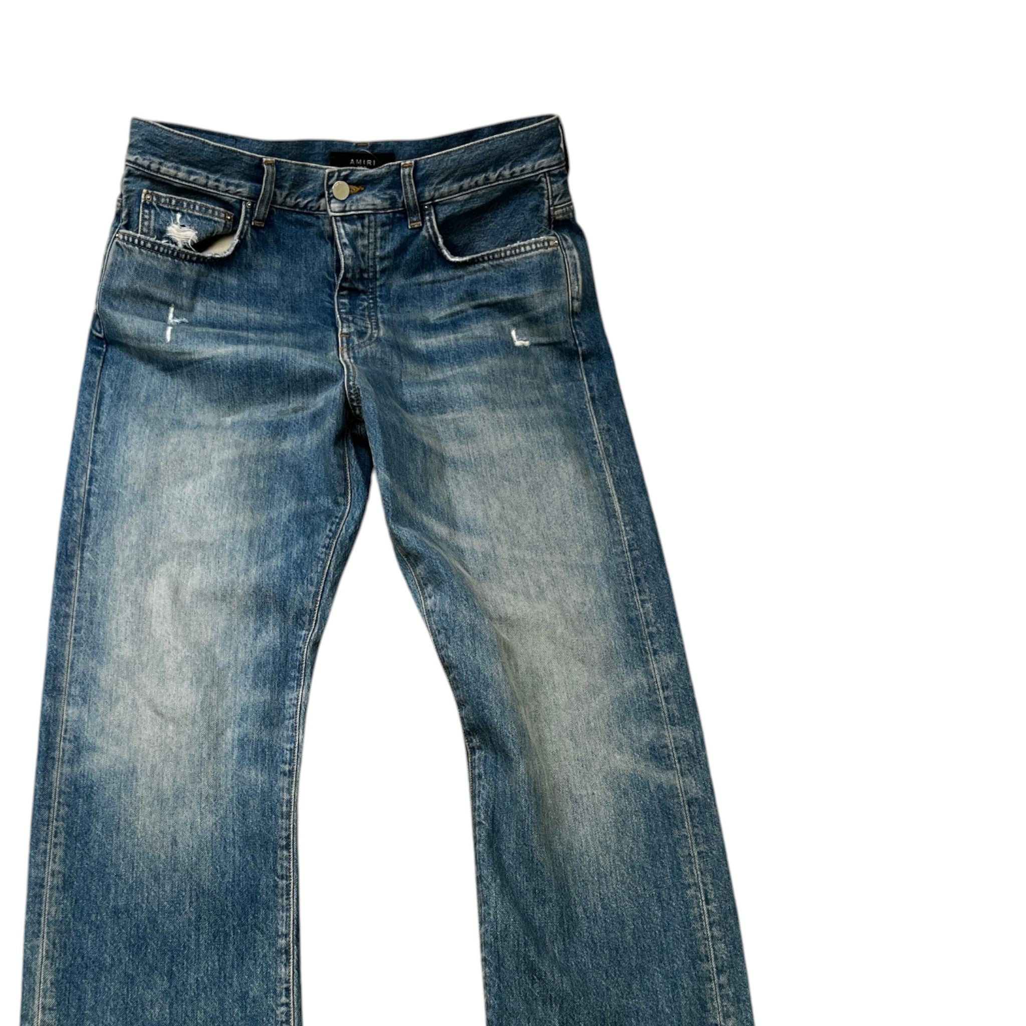 Men's Distressed Jeans Blue Size Waist 32"