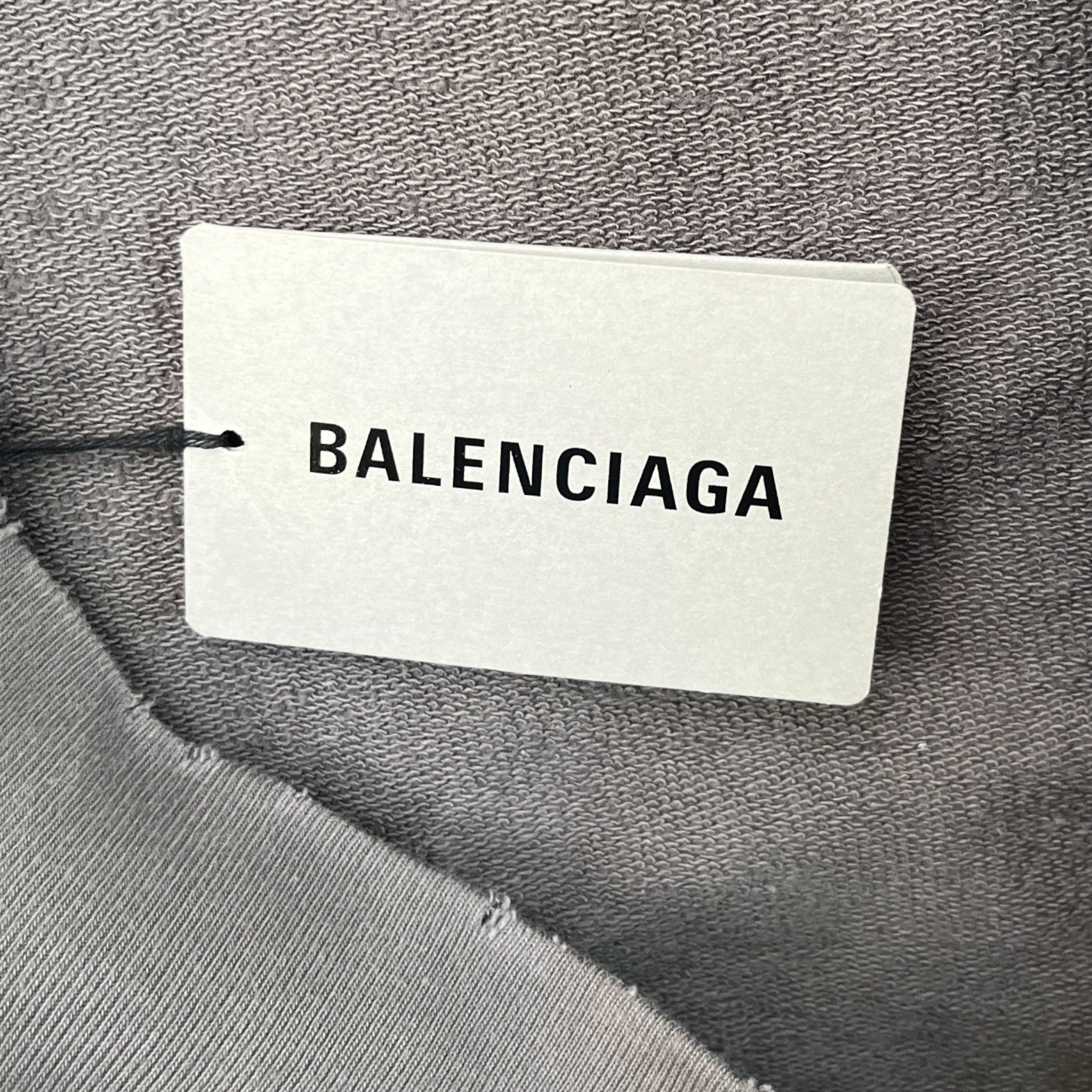 Men's Political Logo Hoodie Grey Size S