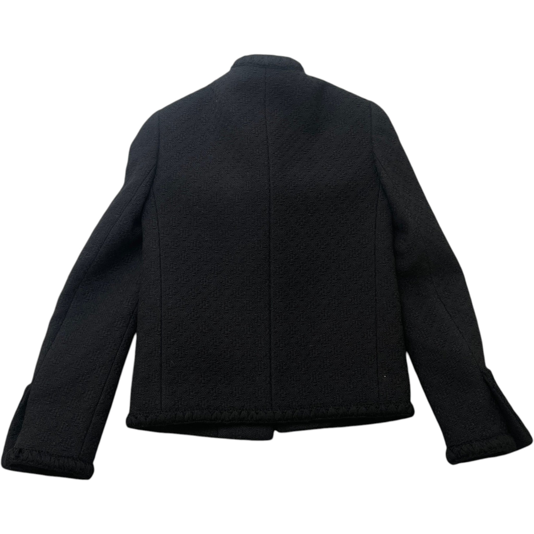 Women's Embossed Buttons Diamant Blazer Jacket Black Size IT 36 / UK 4