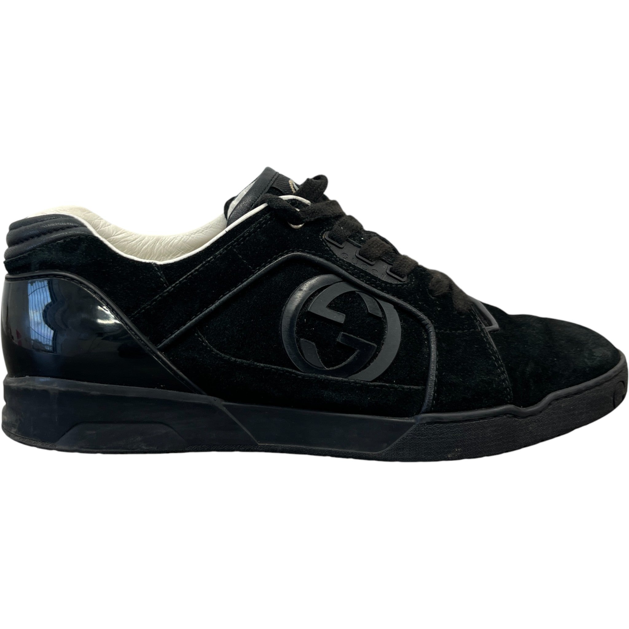 Men's Gg Logo Low Trainers Black Size EU 42 / UK 8