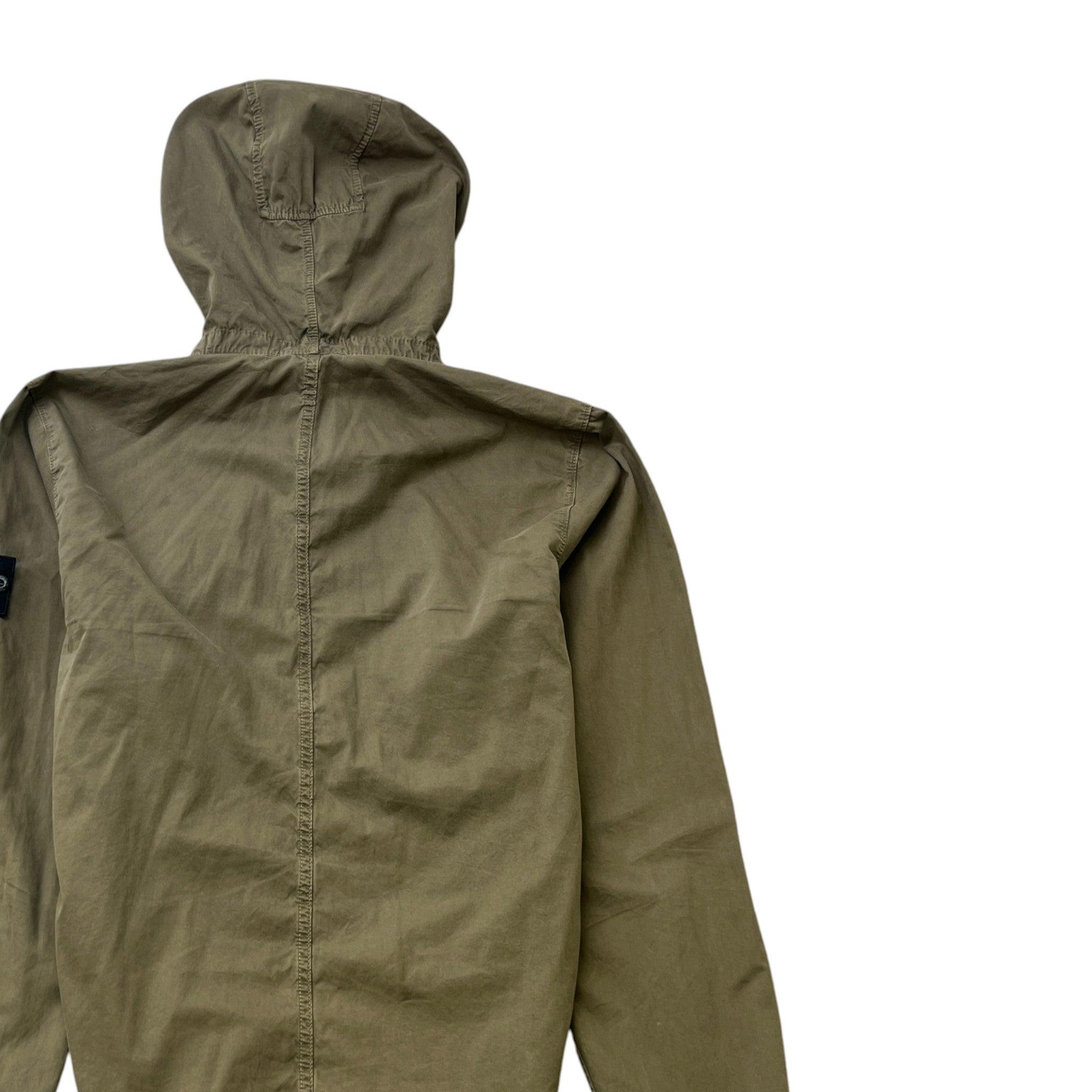 Men's Applique Logo OverShirt Khaki Size M