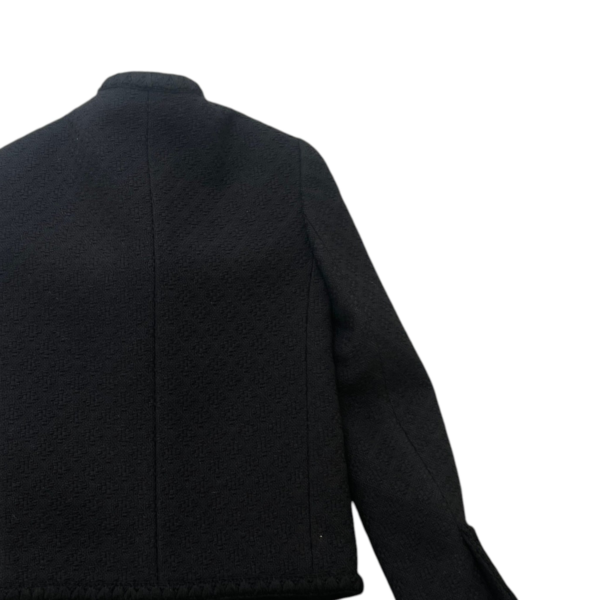 Women's Embossed Buttons Diamant Blazer Jacket Black Size IT 36 / UK 4