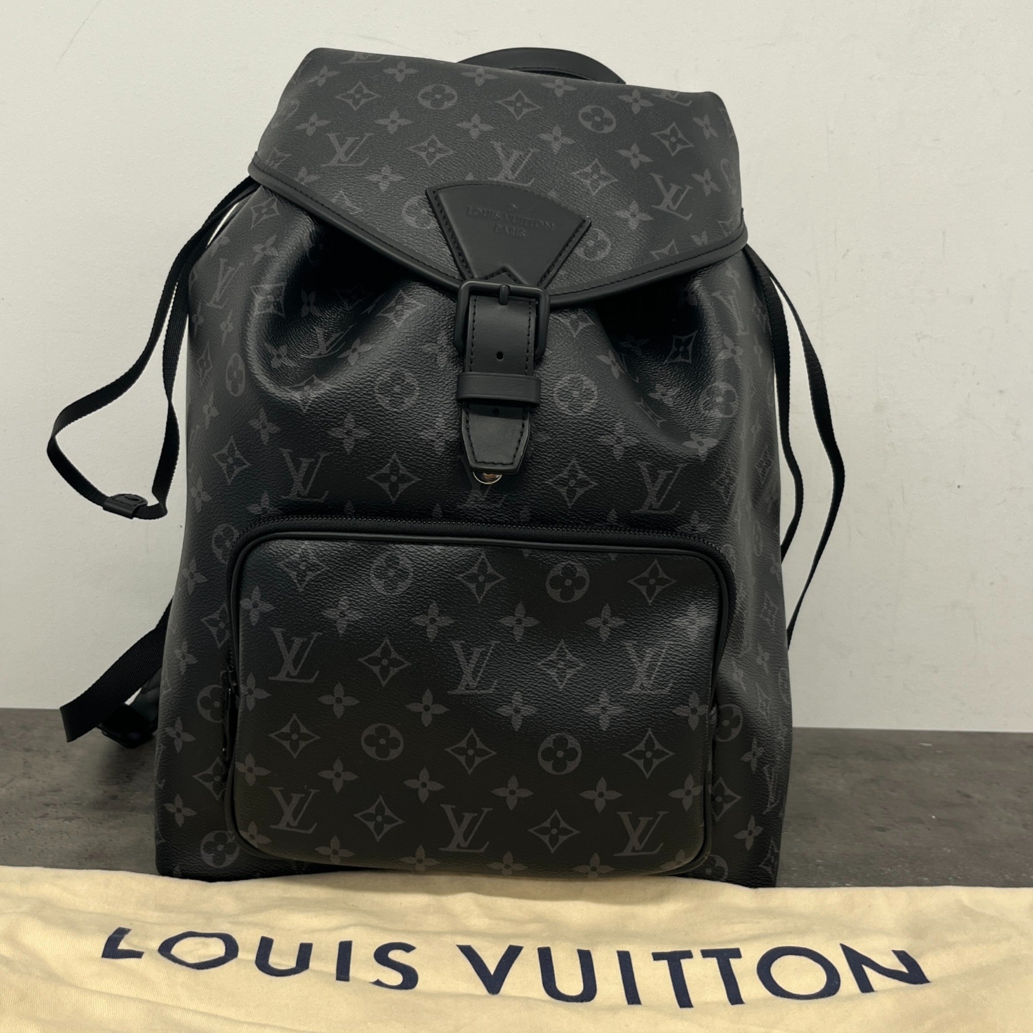 Men's Montsouris Monogram Eclipse Backpack Black