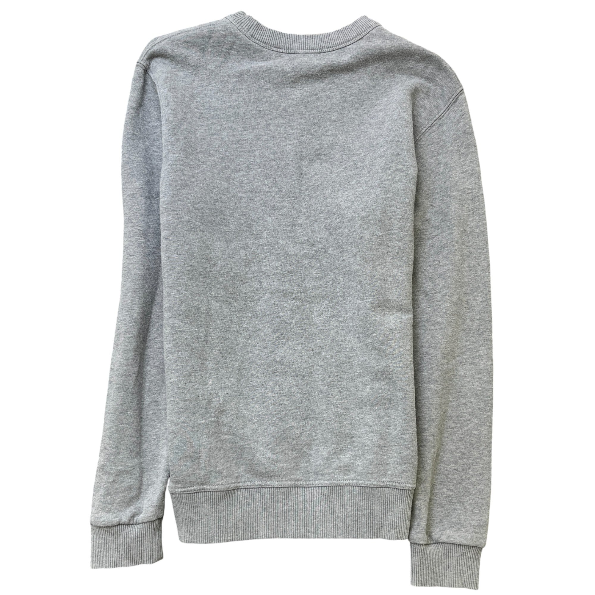 Men's Leopard Logo Print Sweatshirt Grey Size XS