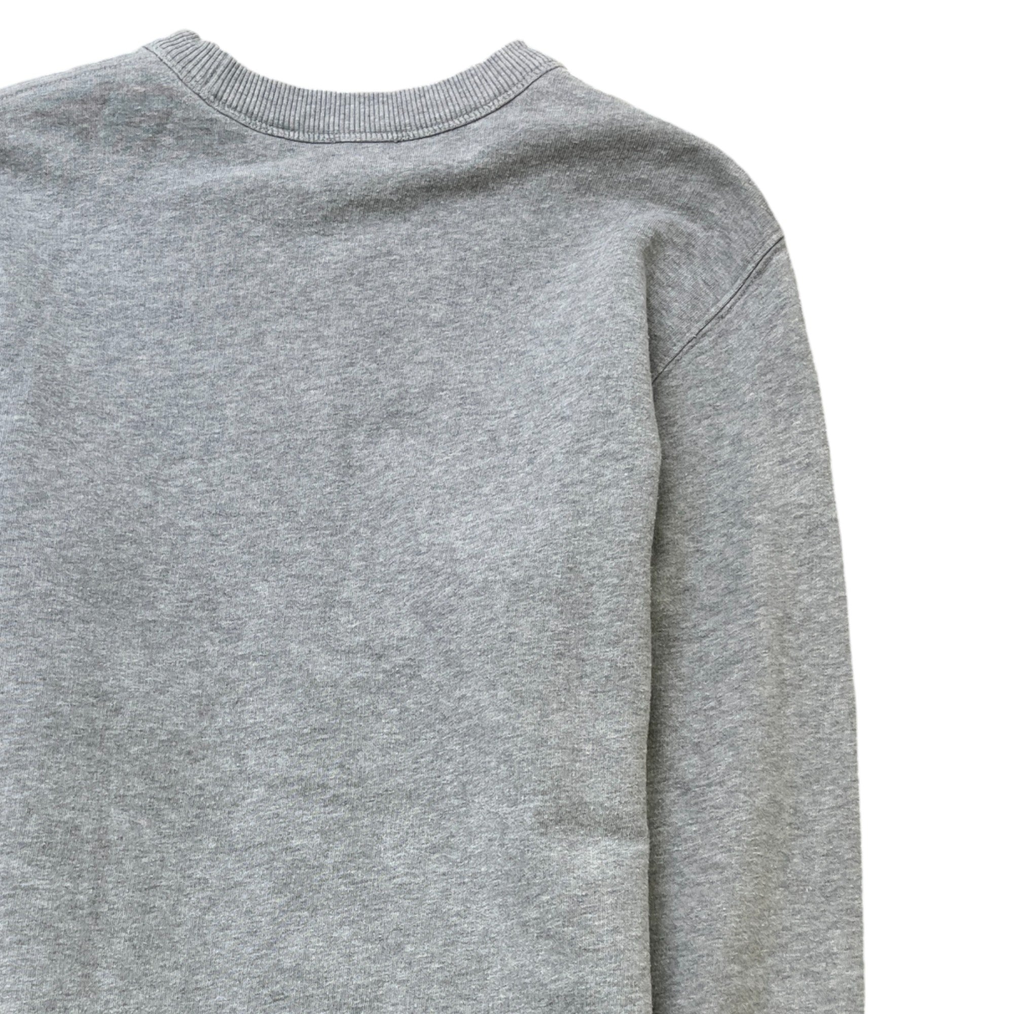 Men's Leopard Logo Print Sweatshirt Grey Size XS