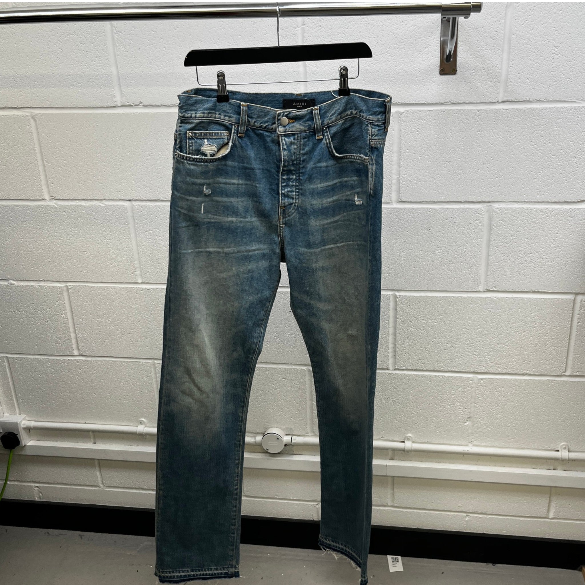 Men's Distressed Jeans Blue Size Waist 32"
