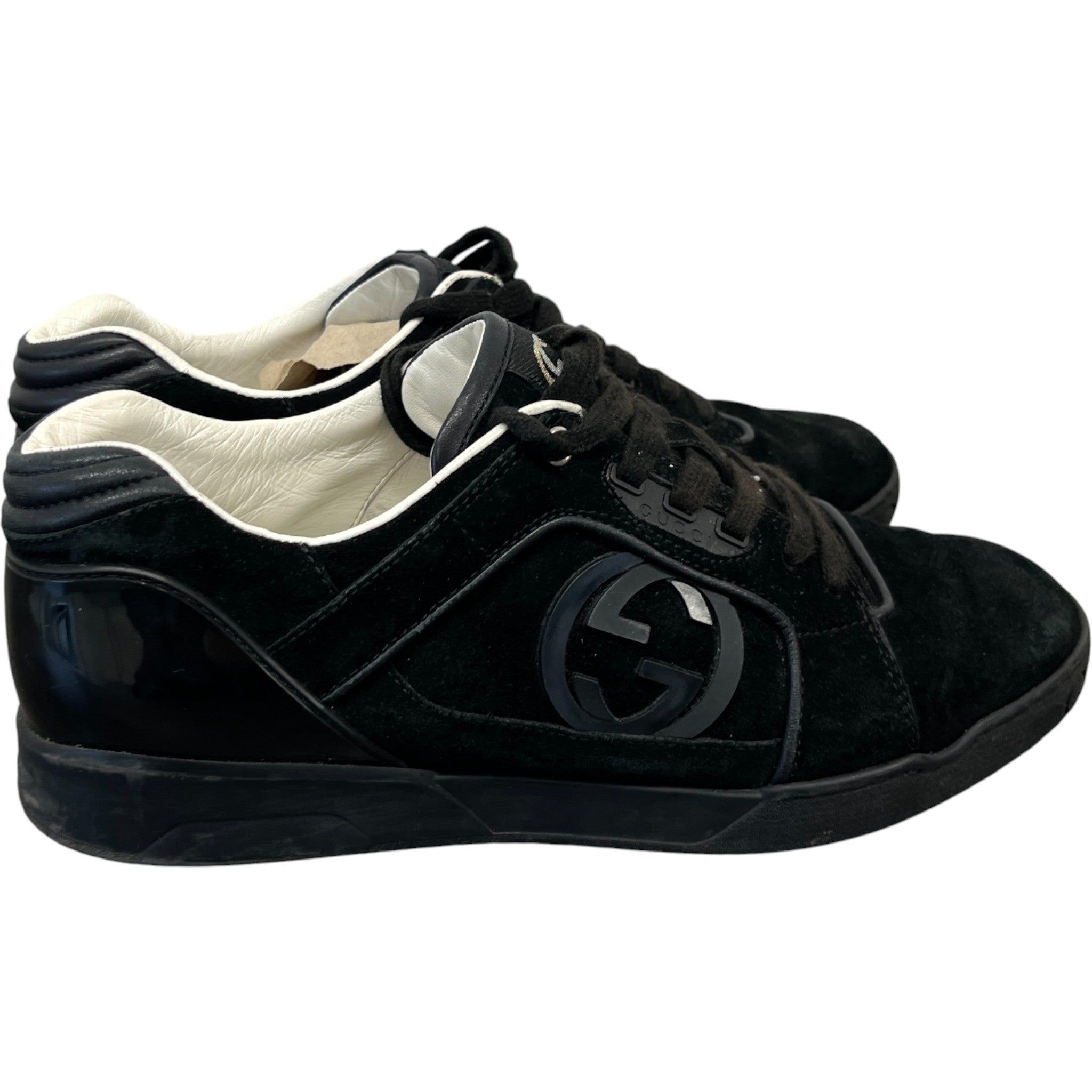 Men's Gg Logo Low Trainers Black Size EU 42 / UK 8