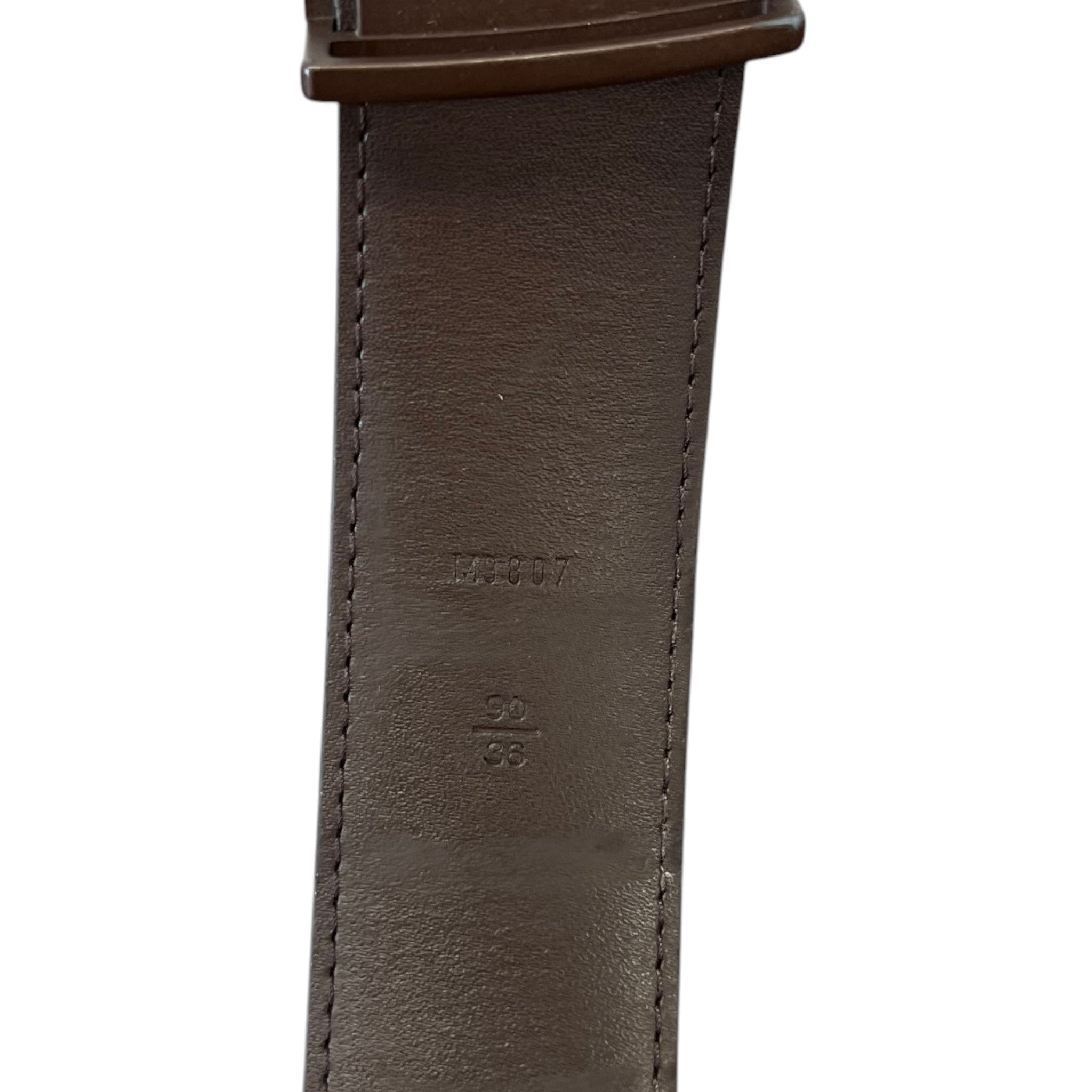 Men's Damier Ebene Belt Brown Size Waist 30"