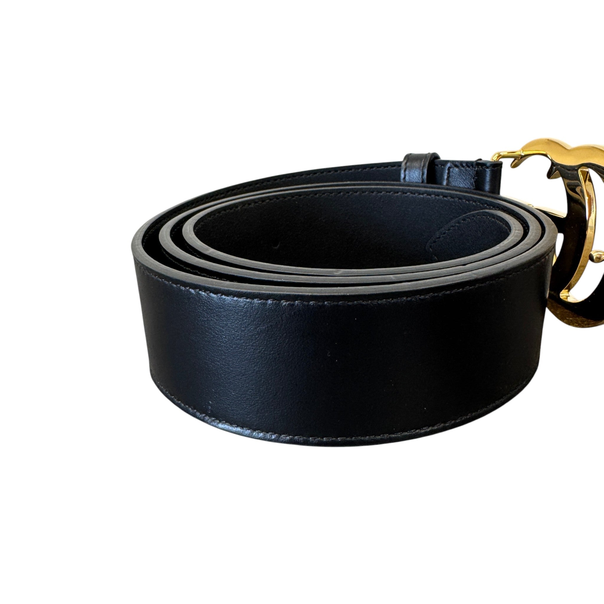 Women's Gg Marmont Belt Black Size 95cm / UK 14