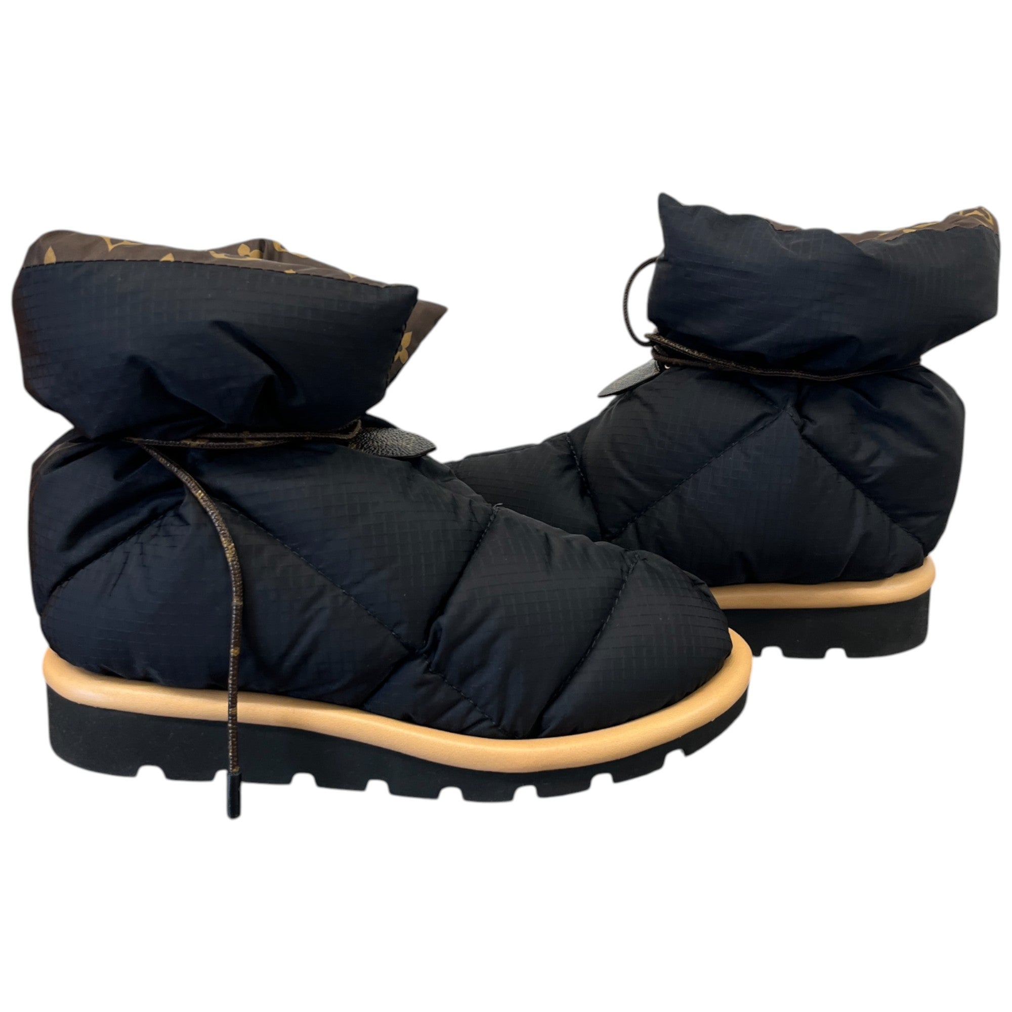 Women's Monogram Pillow Comfort Ankle Boots Black Size EU 36 / UK 3