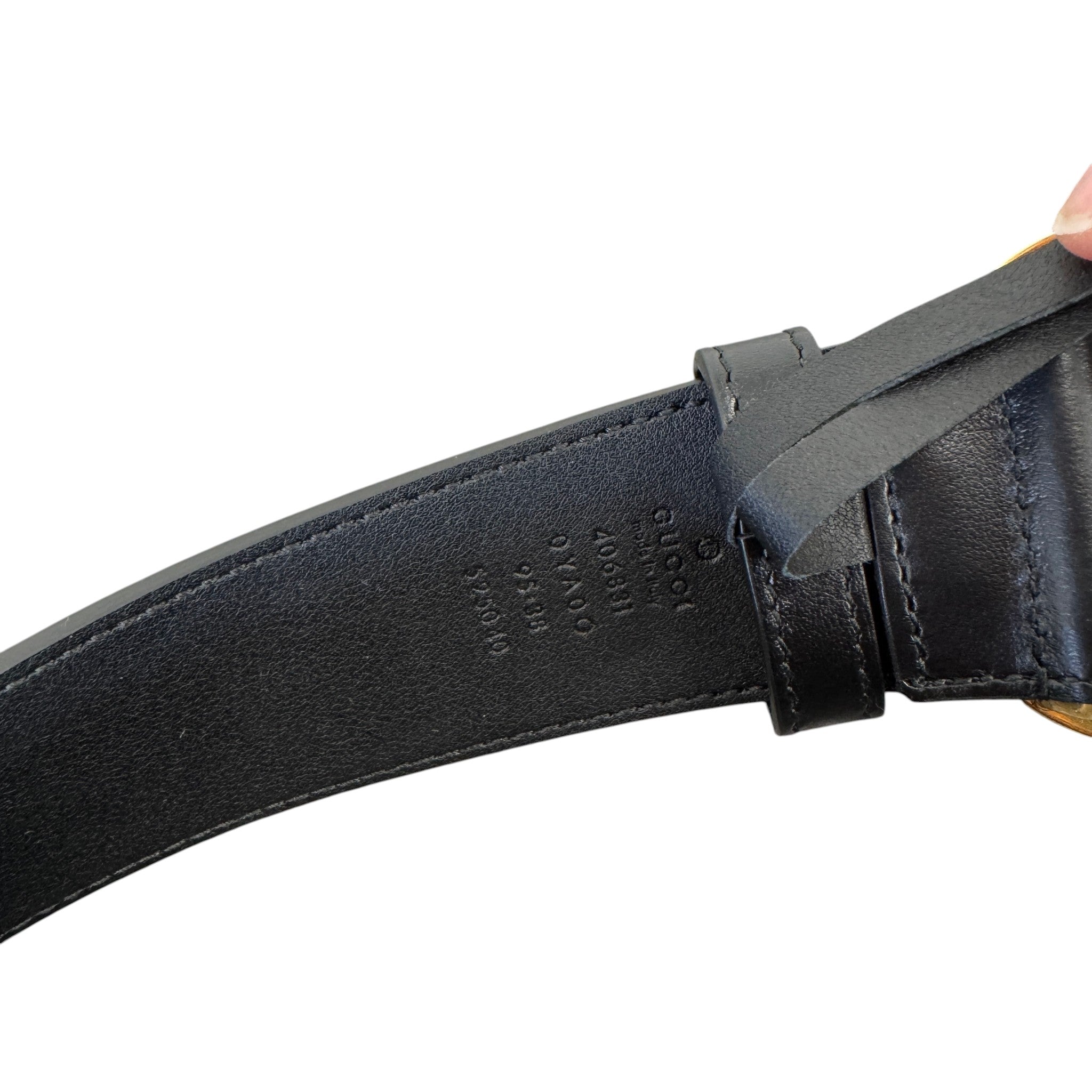 Women's Gg Marmont Belt Black Size 95cm / UK 14