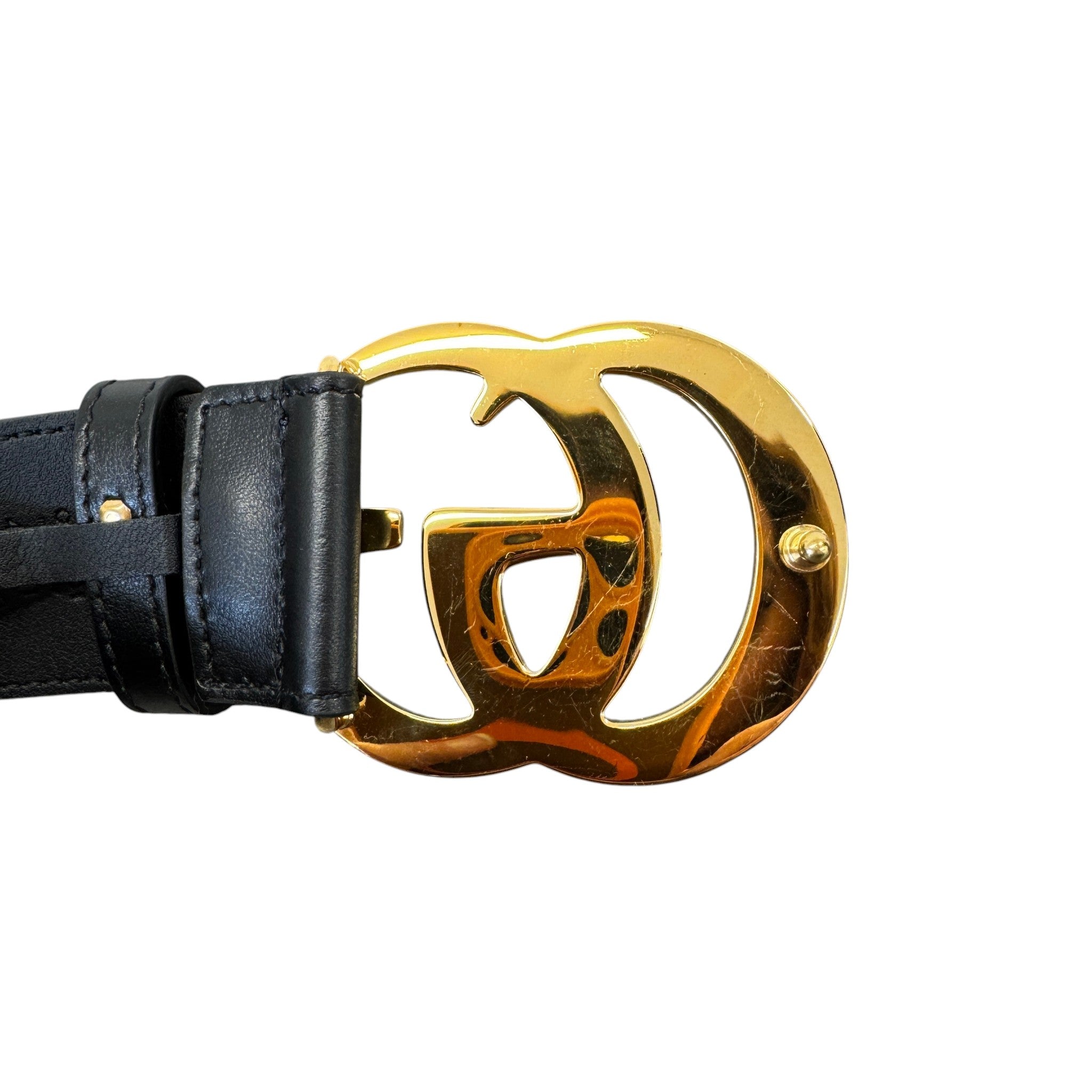 Women's Gg Marmont Belt Black Size 95cm / UK 14