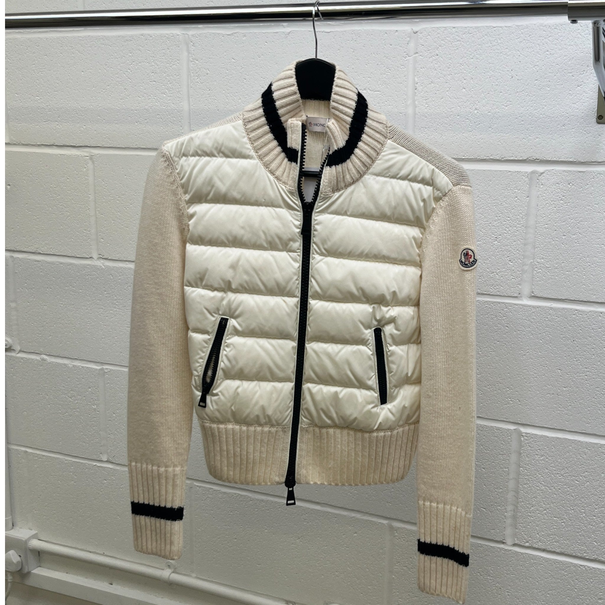 Women's Cardigan Tricot Jacket Cream Size S