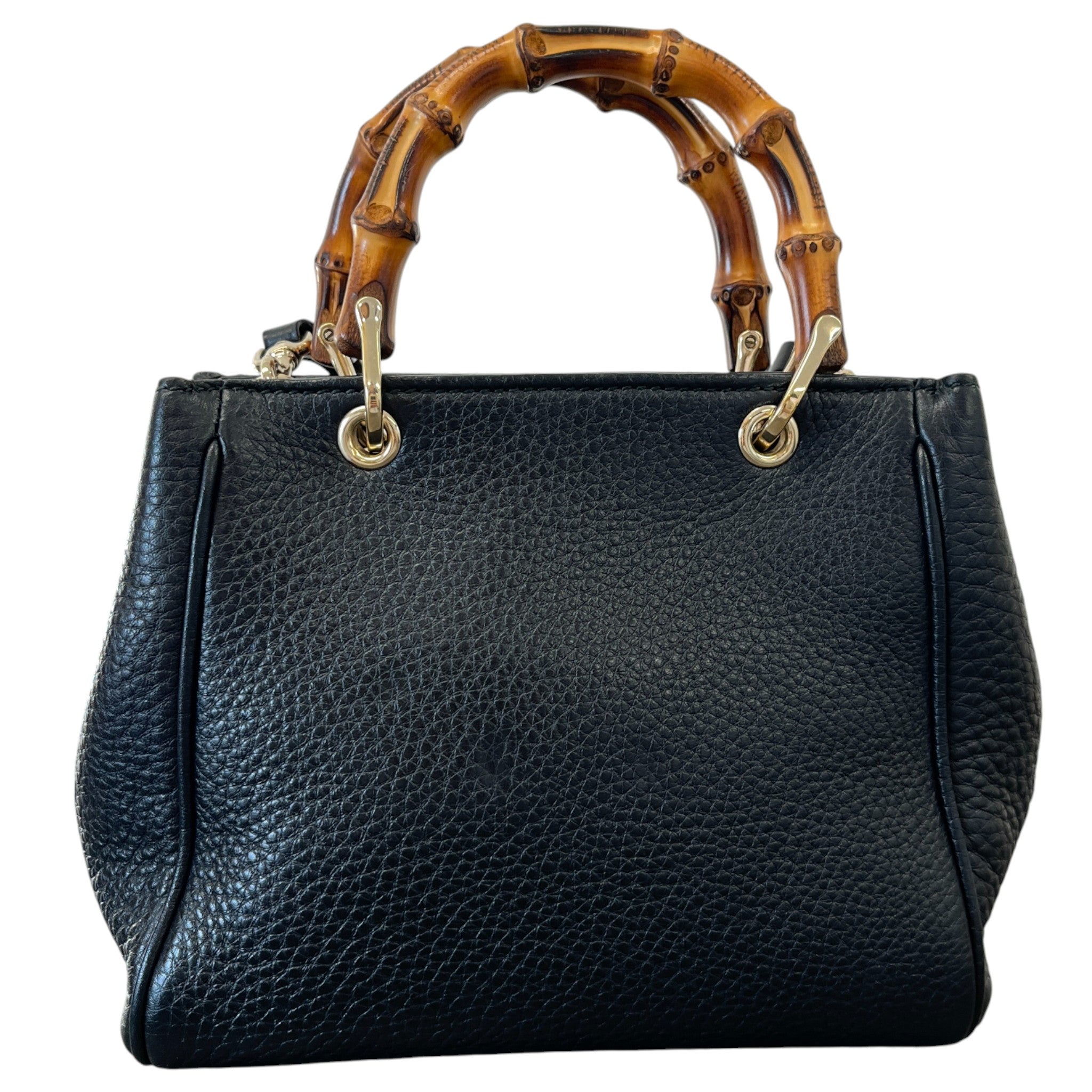 Women's Small Bamboo Shopper Bag Black