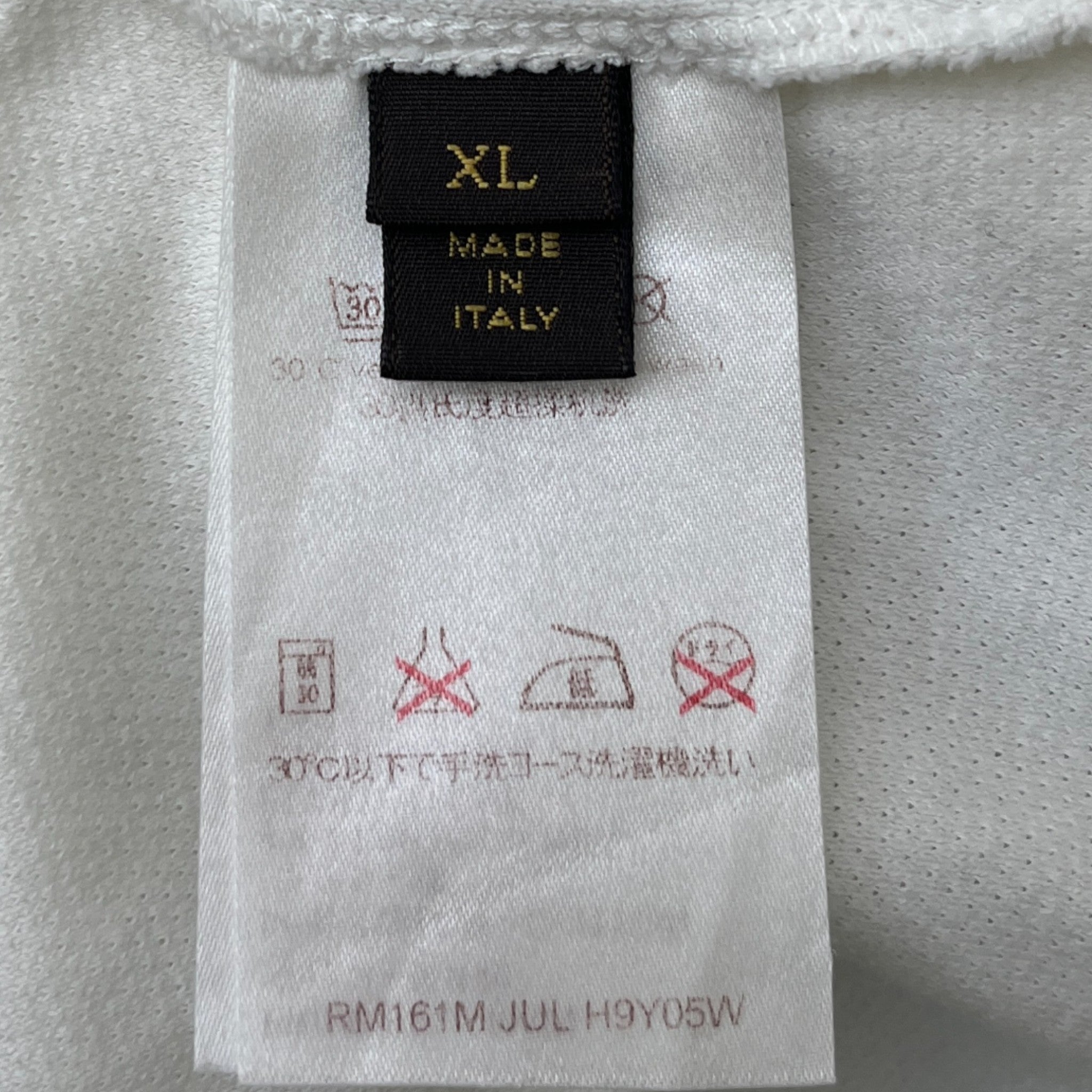 Men's Lv Print T-Shirt White Size XL