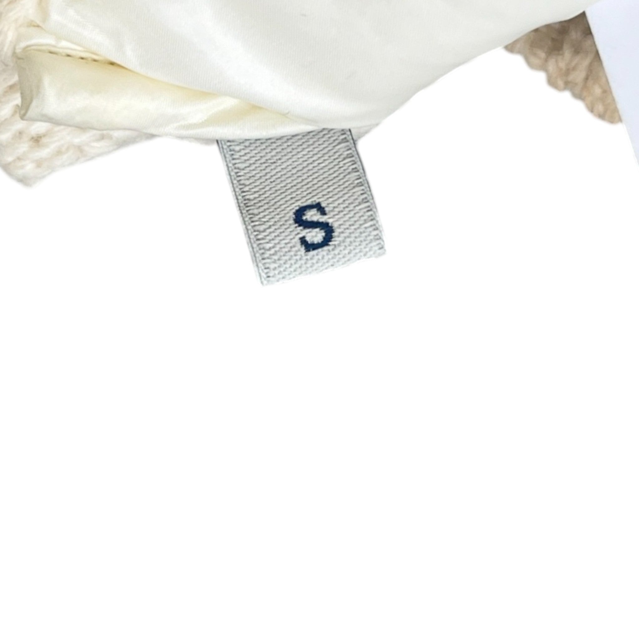 Women's Cardigan Tricot Jacket Cream Size S