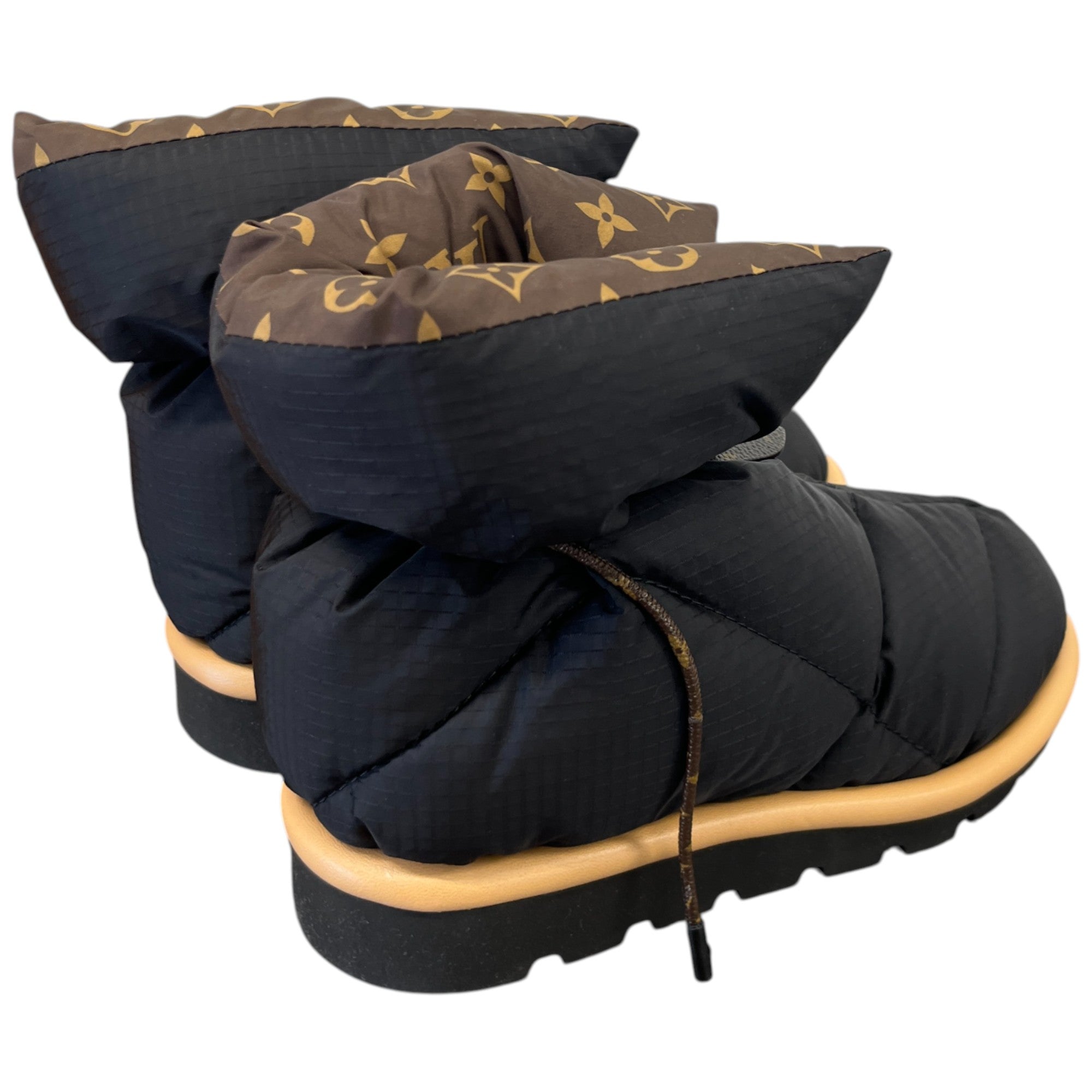 Women's Monogram Pillow Comfort Ankle Boots Black Size EU 36 / UK 3