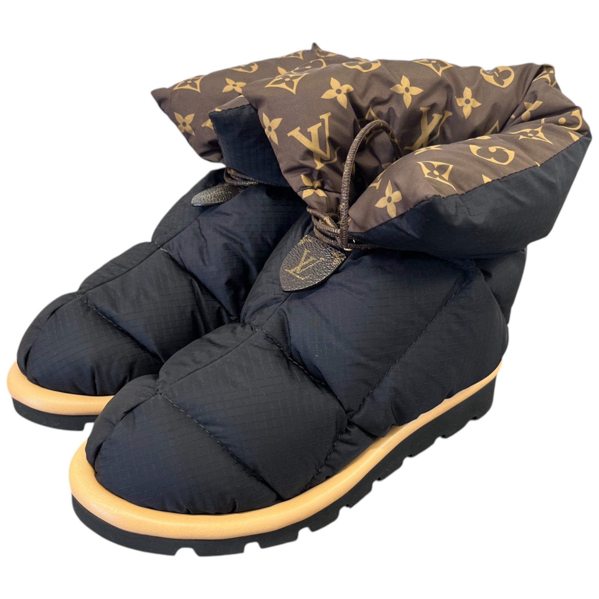 Women's Monogram Pillow Comfort Ankle Boots Black Size EU 36 / UK 3