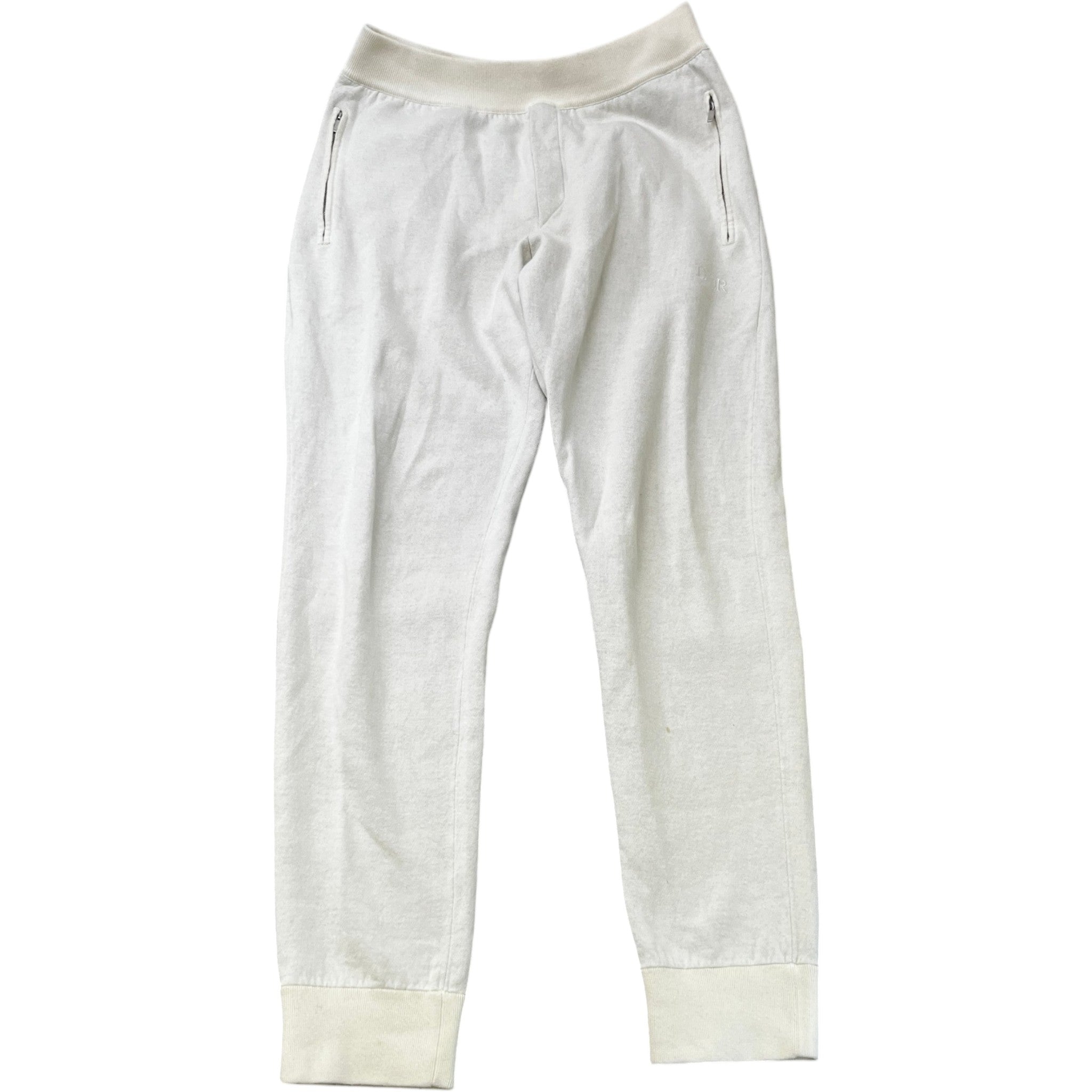 Men's Embroidered Logo Joggers Cream Size M