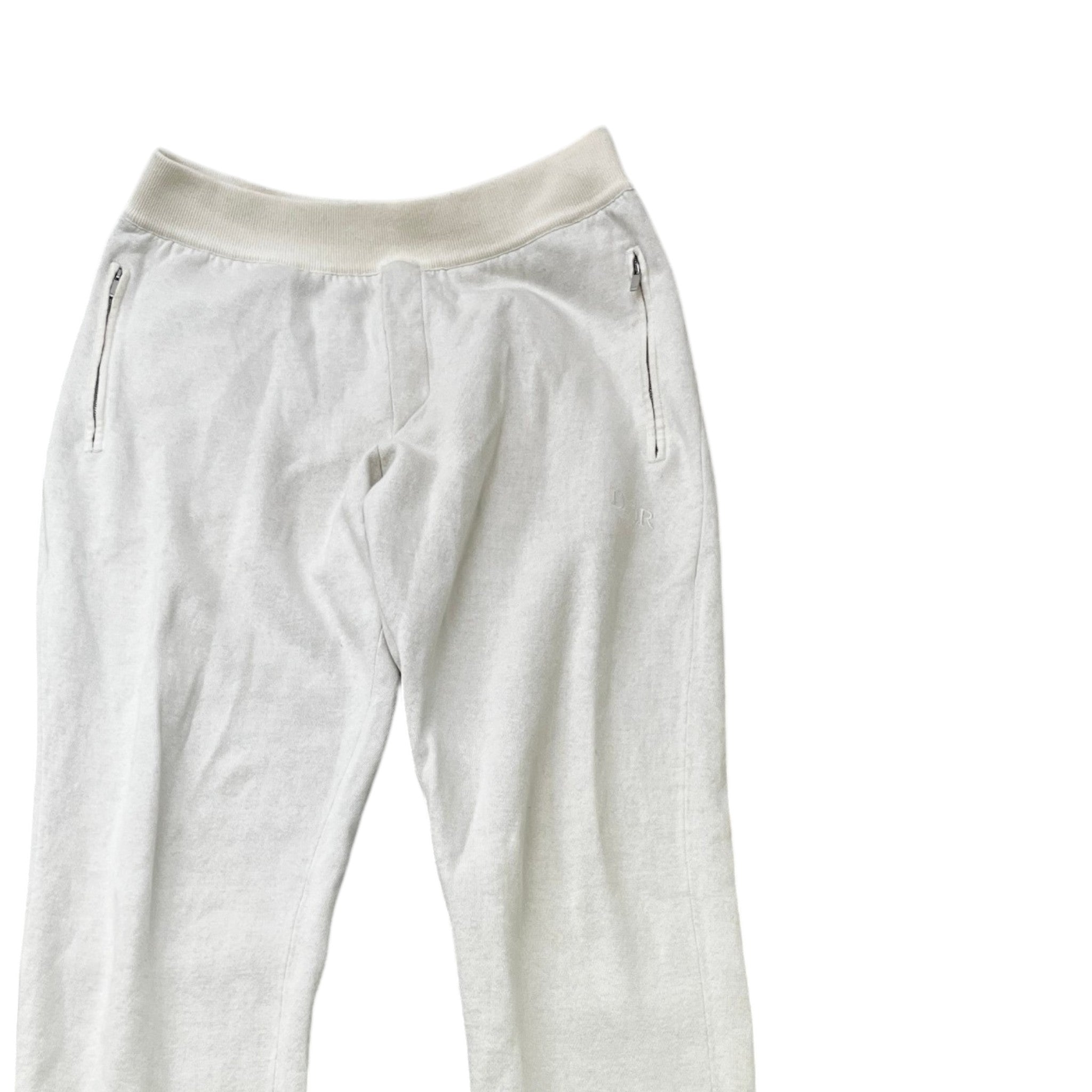 Men's Embroidered Logo Joggers Cream Size M