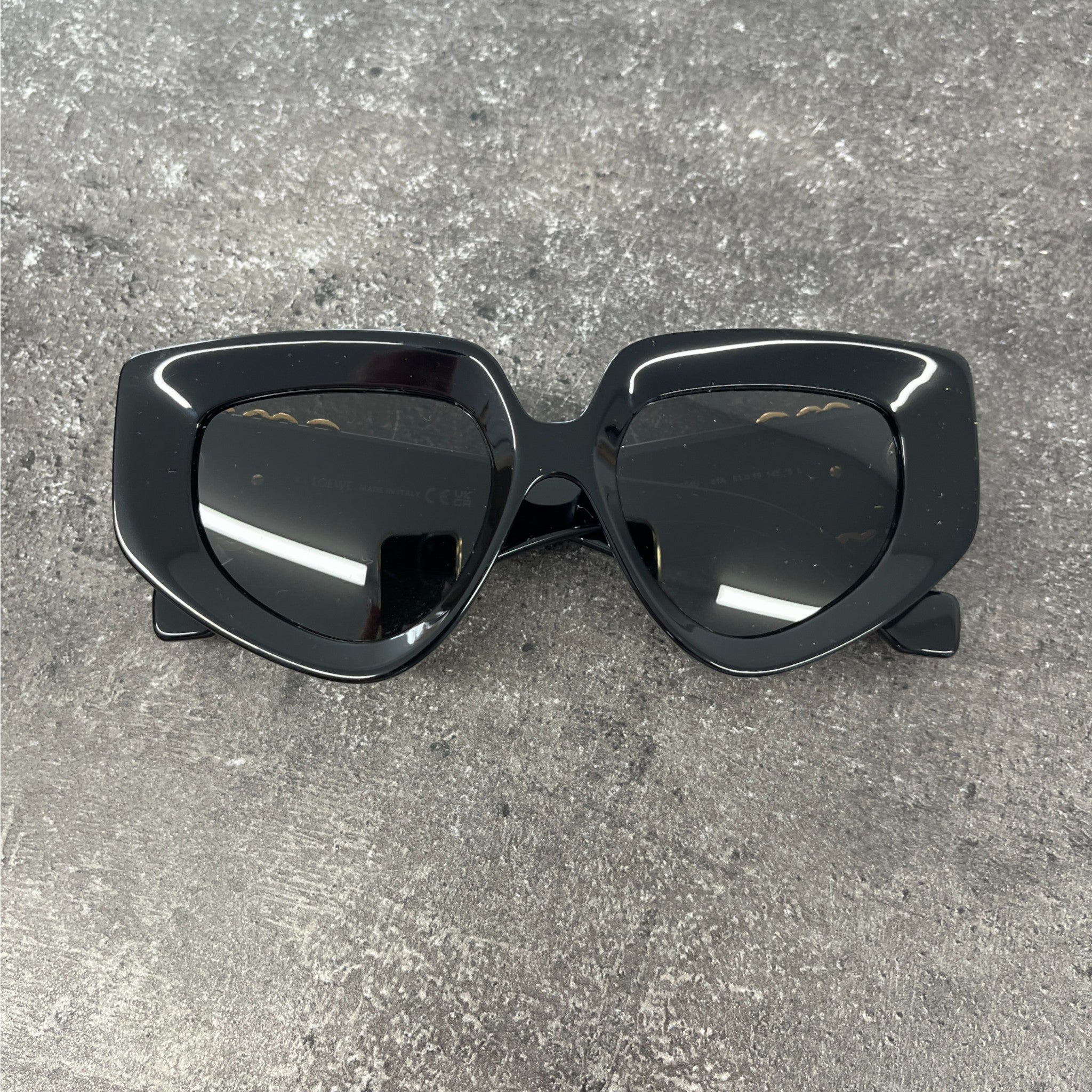 Women's Diamond Anagram Sunglasses Black