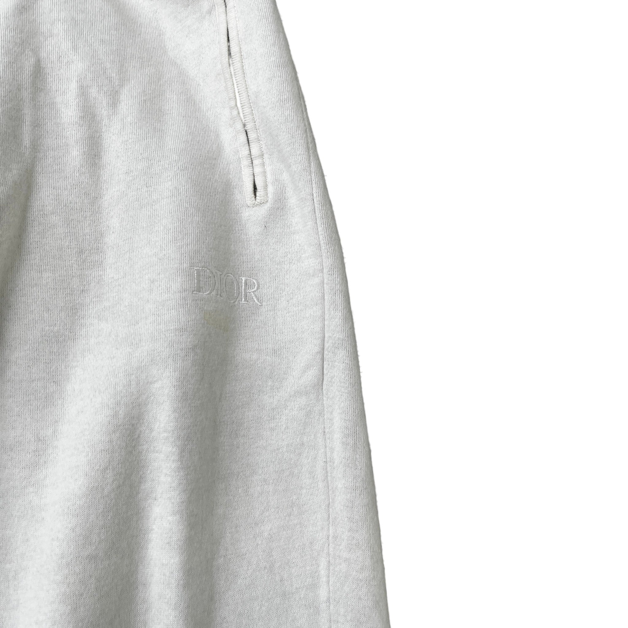 Men's Embroidered Logo Joggers Cream Size M