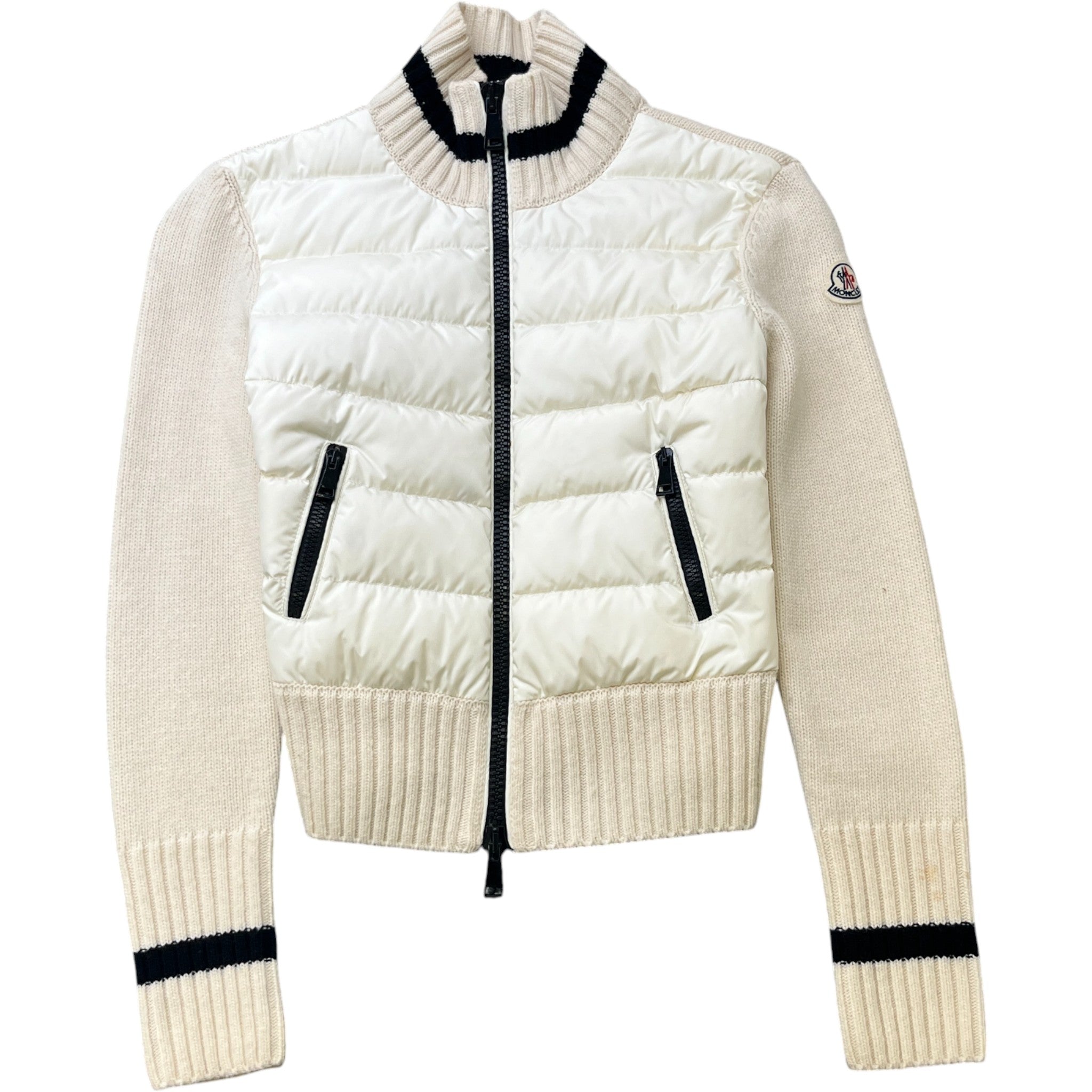 Women's Cardigan Tricot Jacket Cream Size S