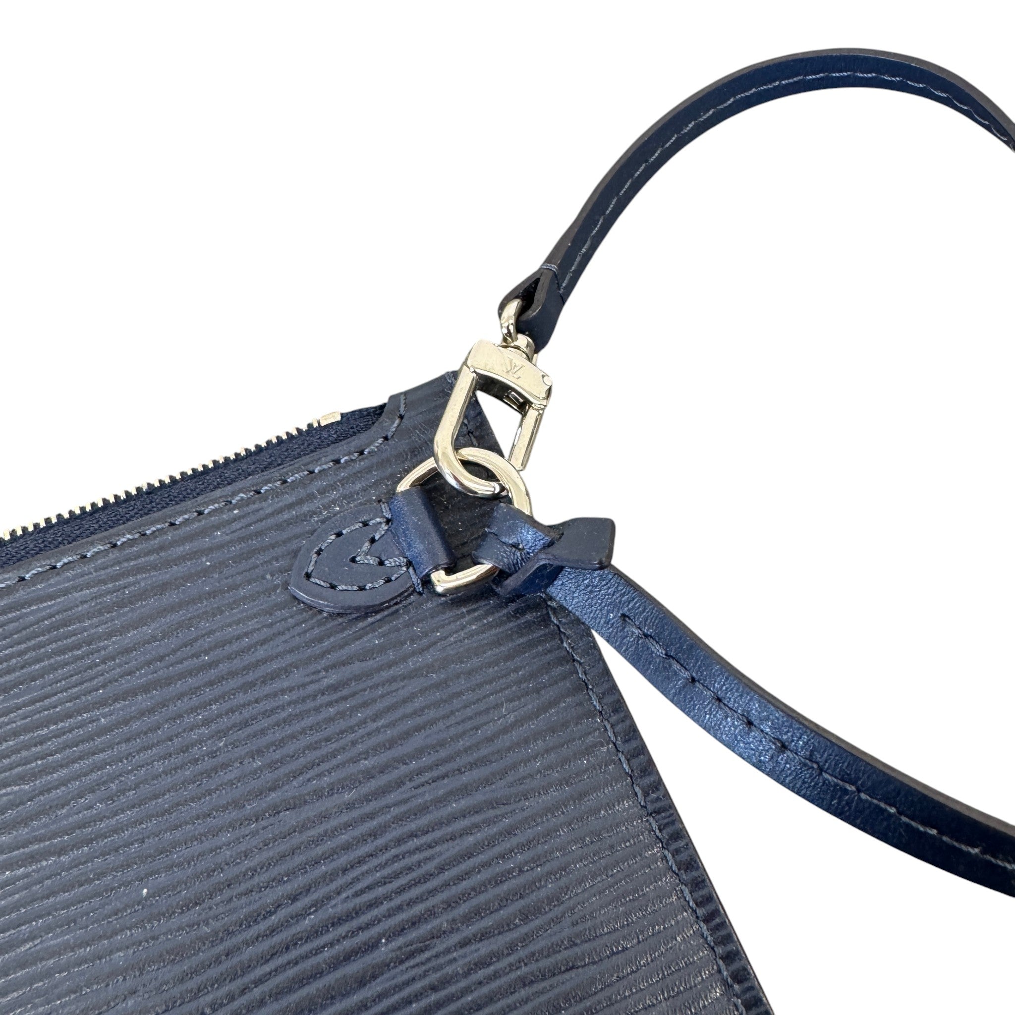 Women's Epi Leather Pouch Navy